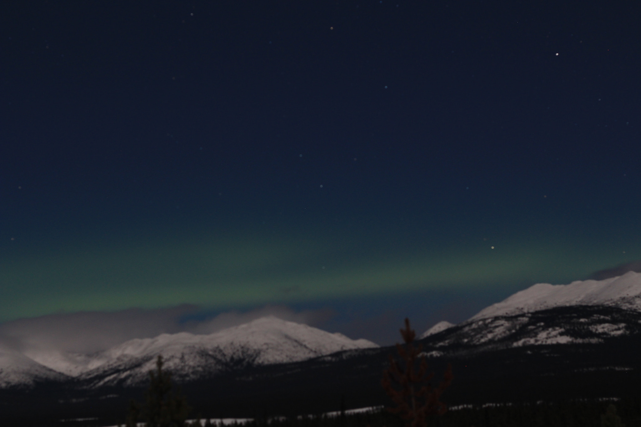 Canon EOS 100D (EOS Rebel SL1 / EOS Kiss X7) sample photo. Aurora at white horse (10feb2017) photography
