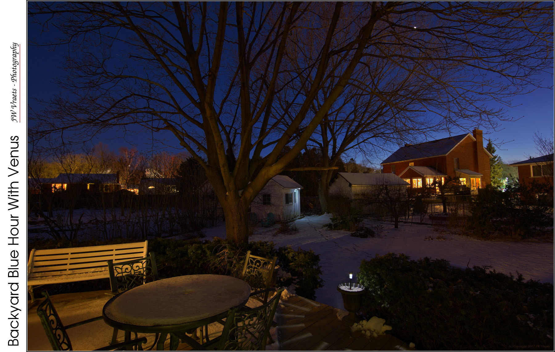 Nikon D7100 + Tokina AT-X Pro 12-24mm F4 (IF) DX sample photo. Backyard blue hour with venus photography