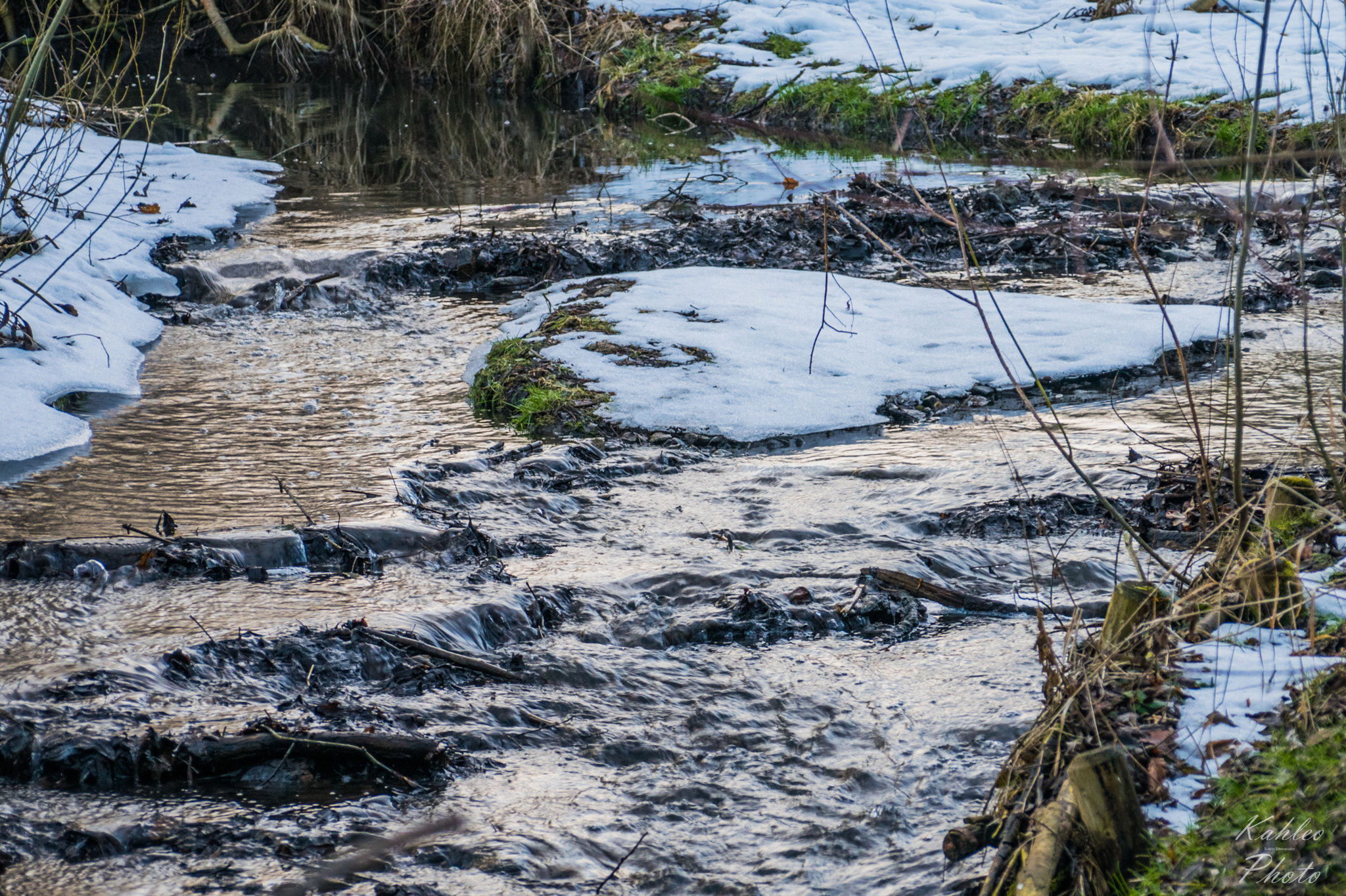 Sigma 28-300mm F3.5-6.3 DG Macro sample photo. Small waterfall at the kaitzbach photography