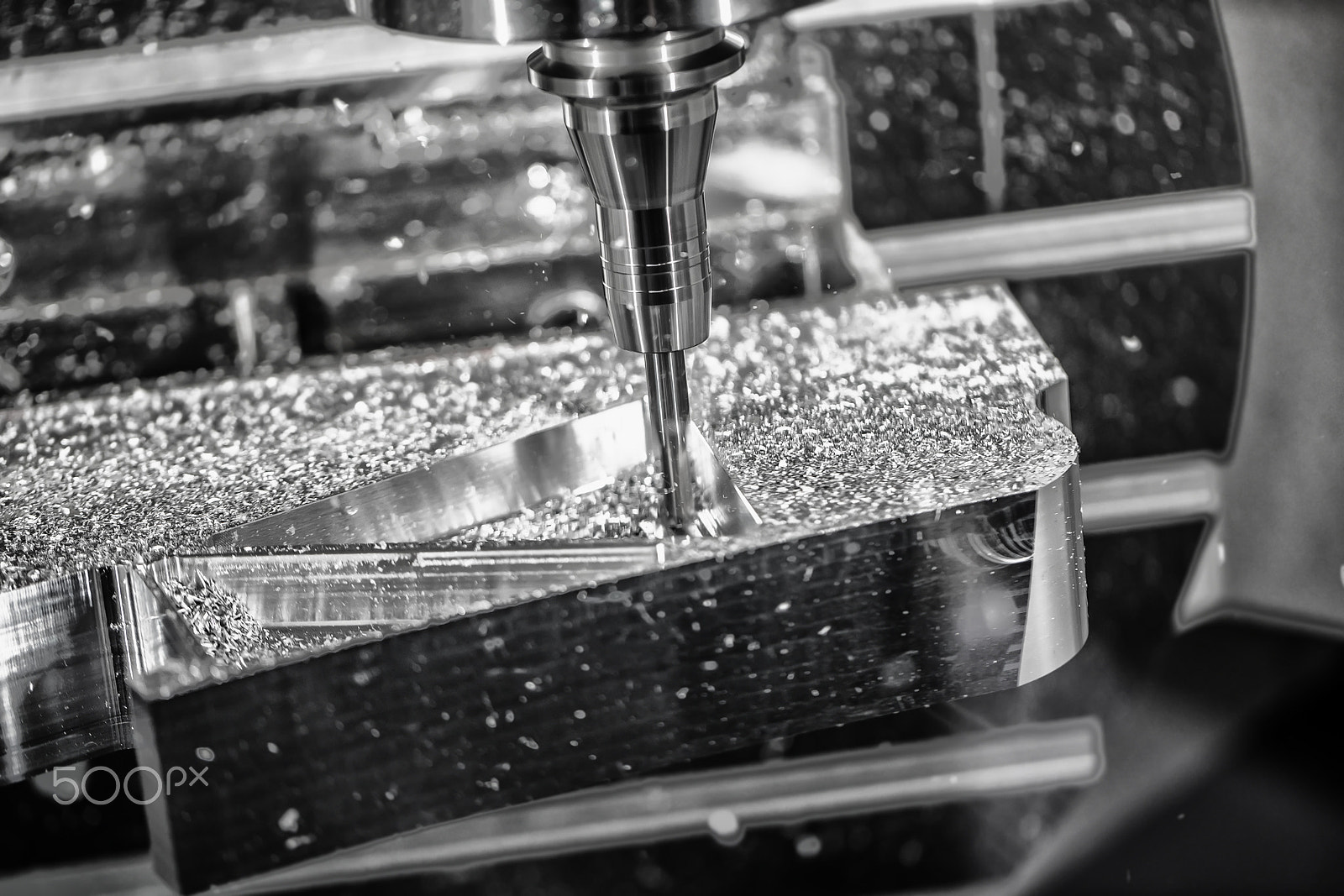 Canon EF 100mm F2.8L Macro IS USM sample photo. Metalworking cnc milling machine. photography