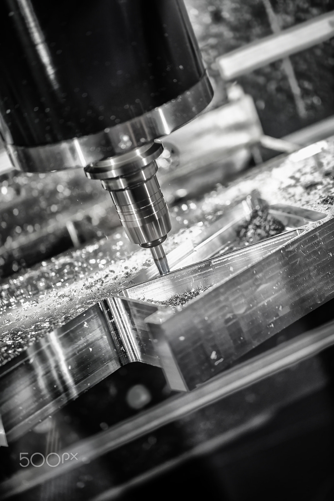 Canon EF 100mm F2.8L Macro IS USM sample photo. Metalworking cnc milling machine. photography
