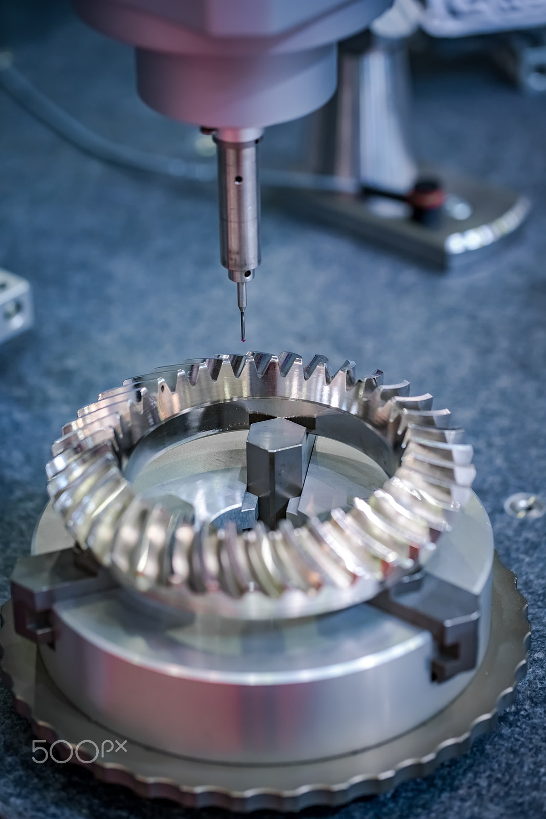 Sony a7R II + Canon EF 100mm F2.8L Macro IS USM sample photo. Metalworking cnc milling machine. photography