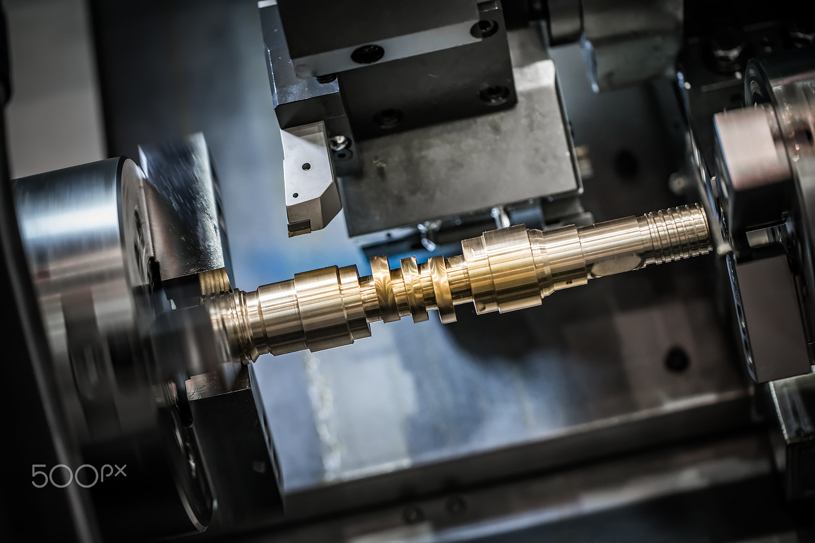 Canon EF 100mm F2.8L Macro IS USM sample photo. Metalworking cnc milling machine. photography