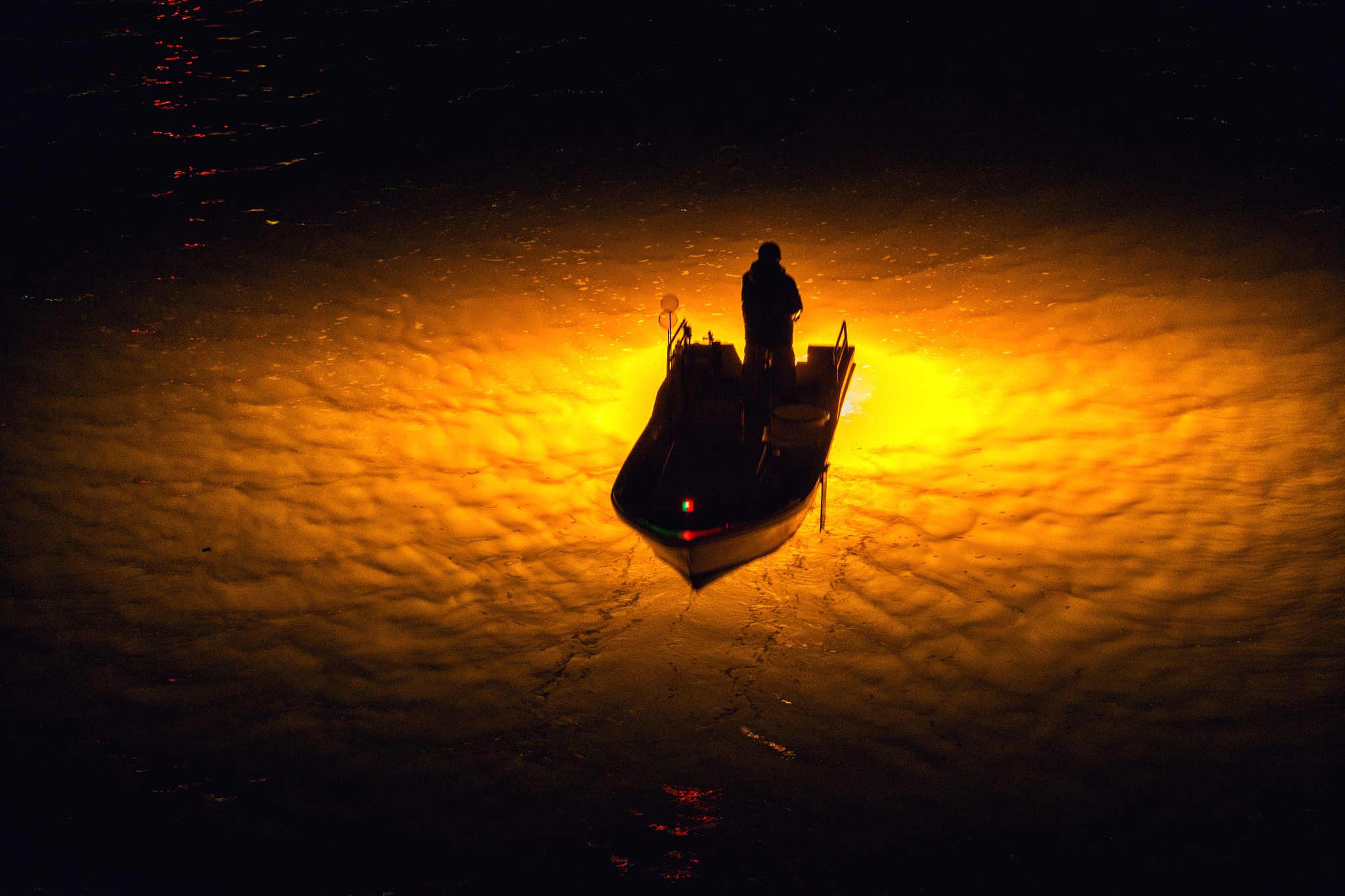 Nikon AF-S Nikkor 70-200mm F4G ED VR sample photo. The whitebait night fishing in tokushima japan photography