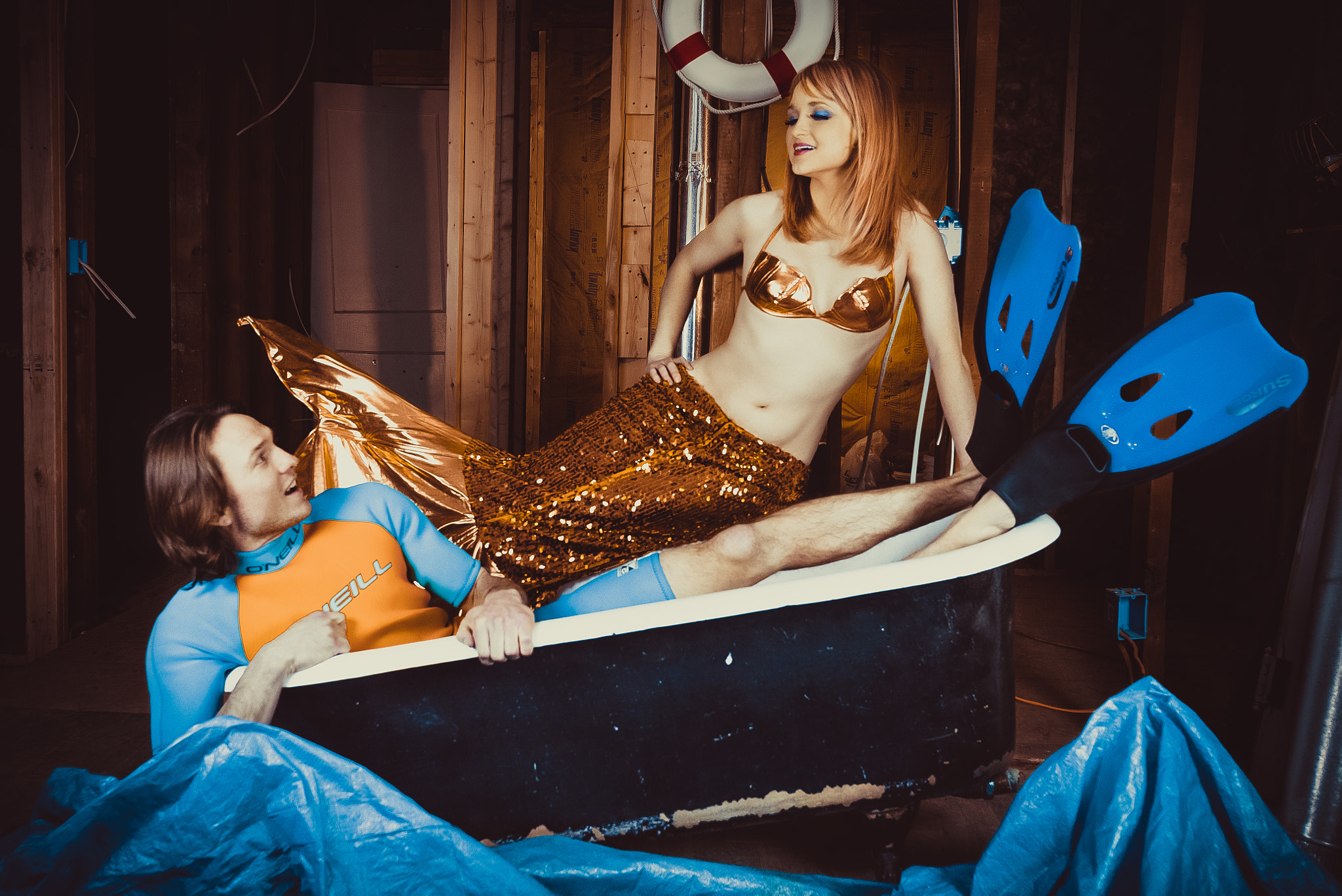 Nikon AF-S Nikkor 14-24mm F2.8G ED sample photo. Every mermaid finds her diver photography