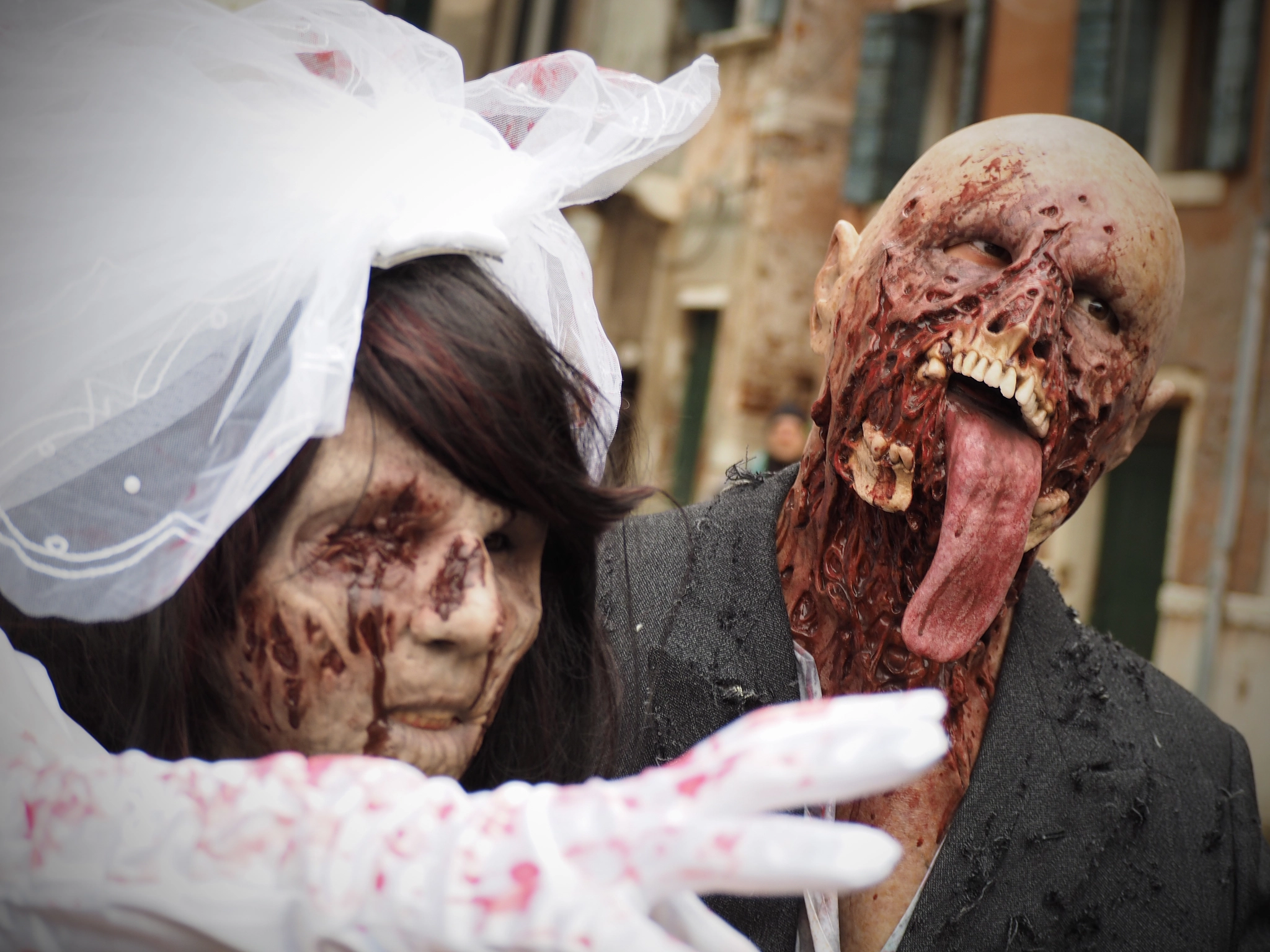 Olympus OM-D E-M1 sample photo. Zombie - just married photography