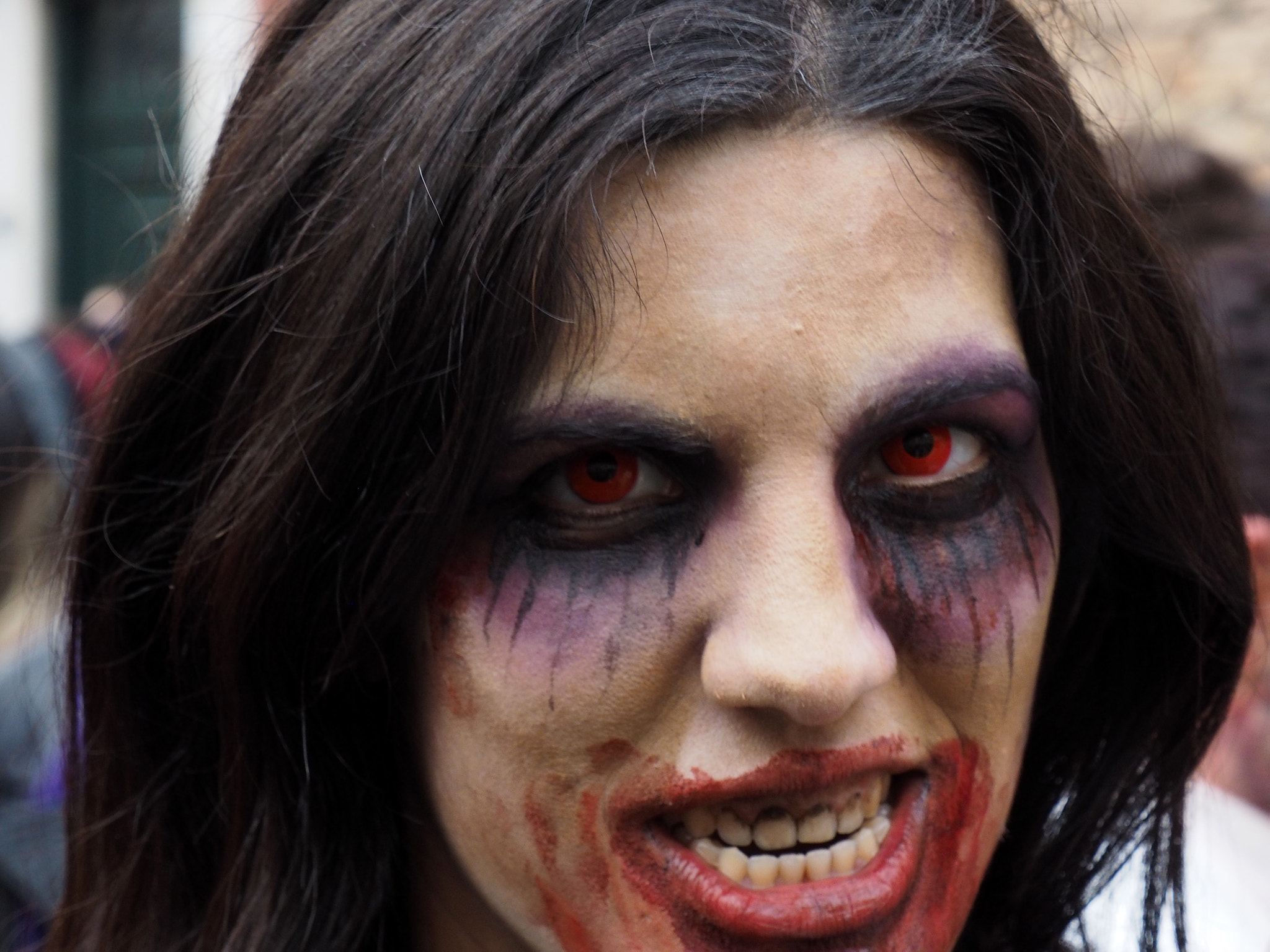 Olympus OM-D E-M1 sample photo. Zombie red eyes photography