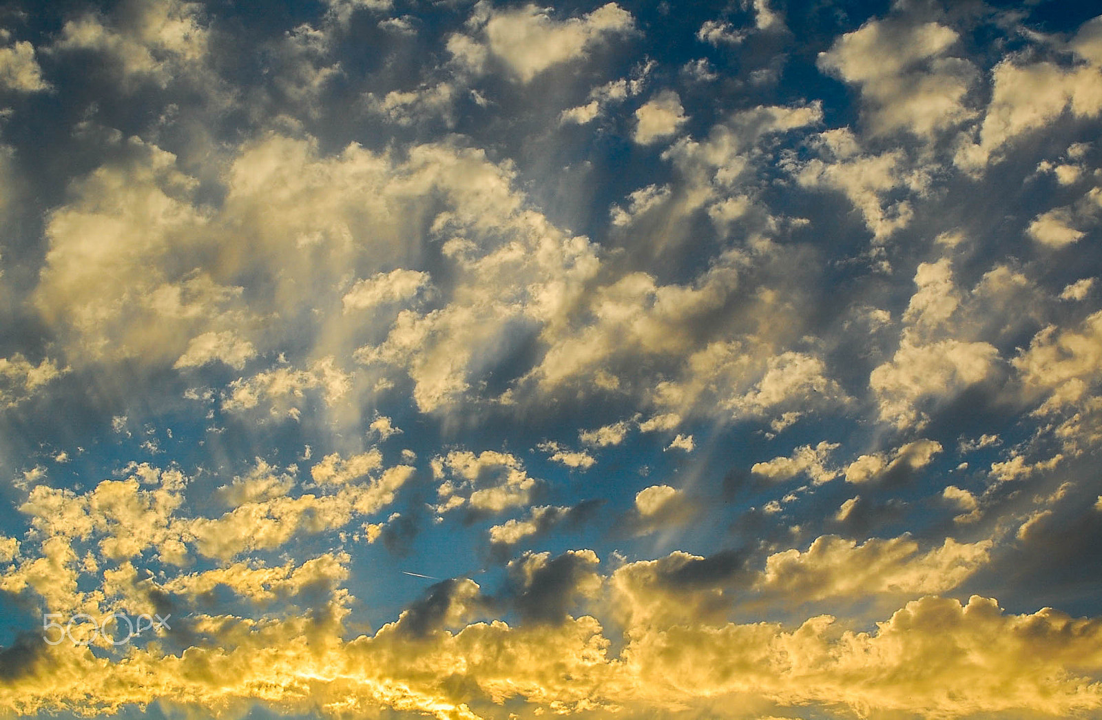 Nikon D40 sample photo. Sunset with beautiful clouds photography