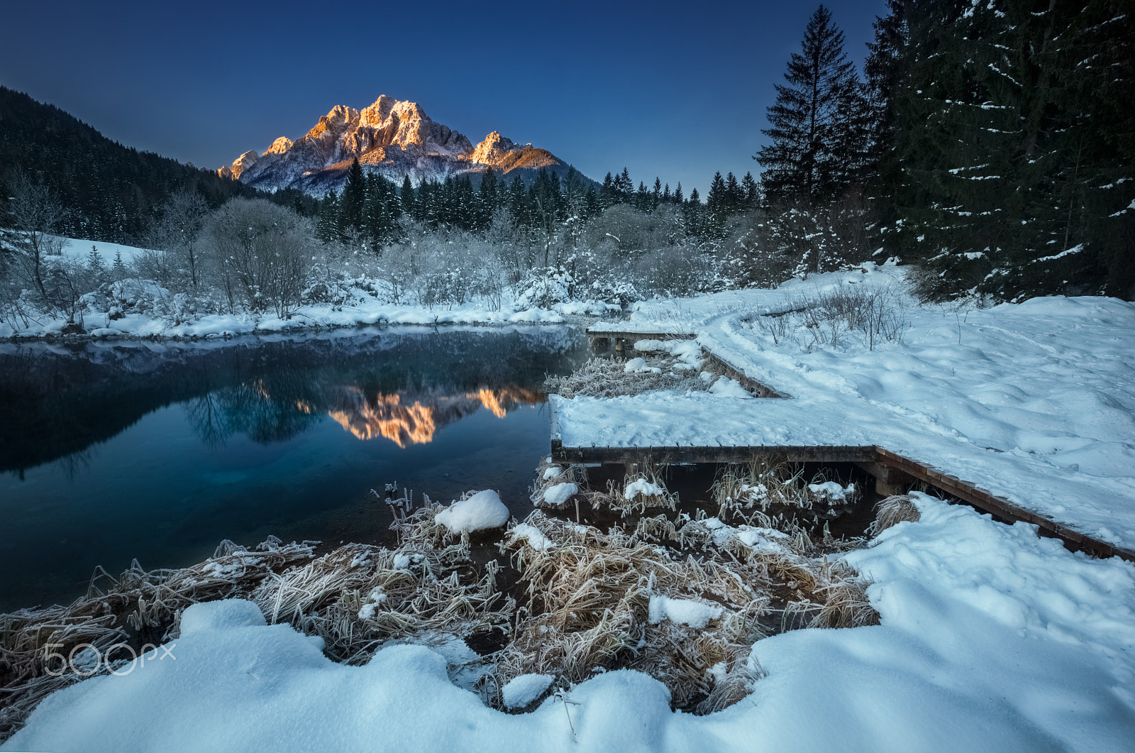 Nikon AF-S Nikkor 17-35mm F2.8D ED-IF sample photo. Sunrise- zelenci (slovenia) photography