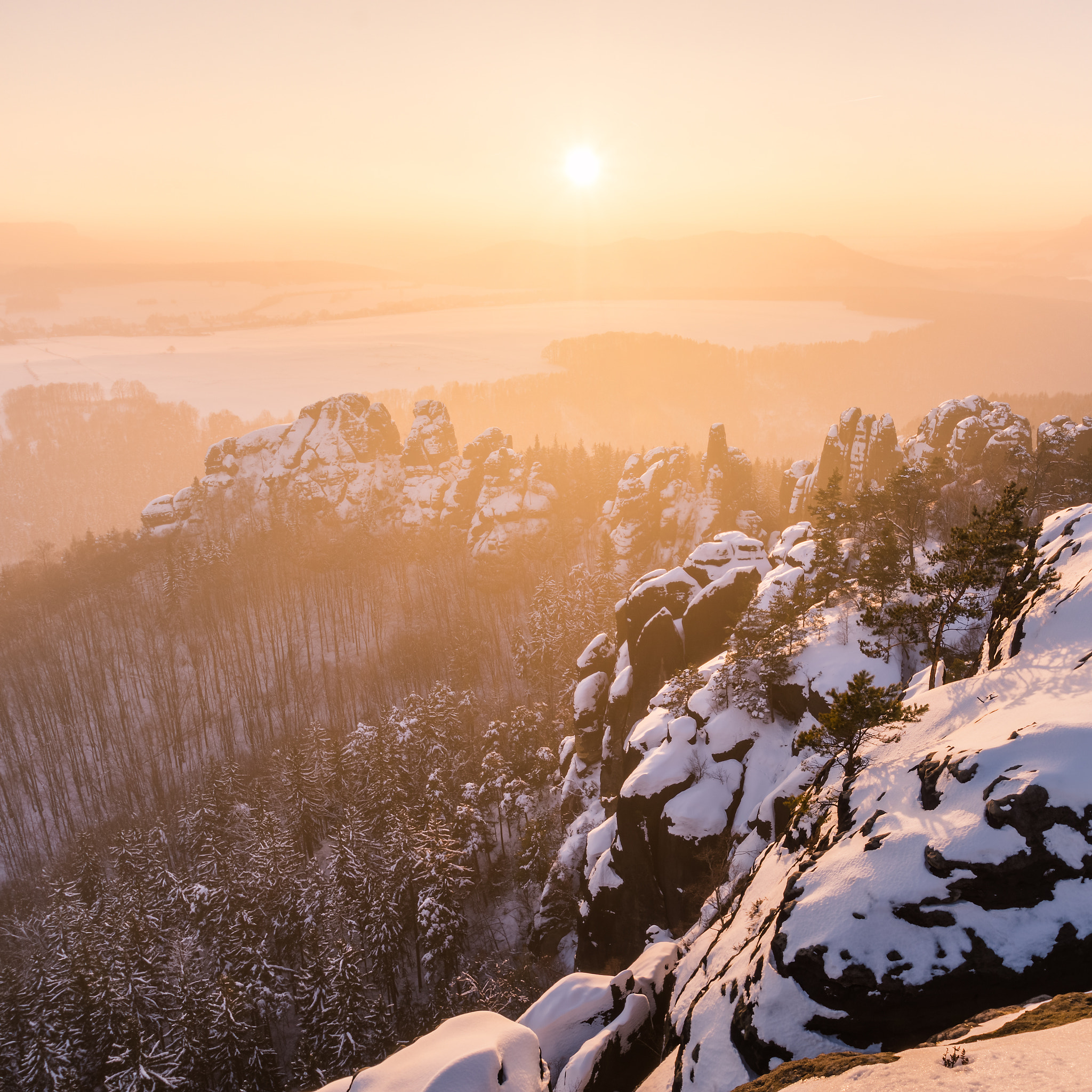 Sony SLT-A77 sample photo. Winter sunset photography