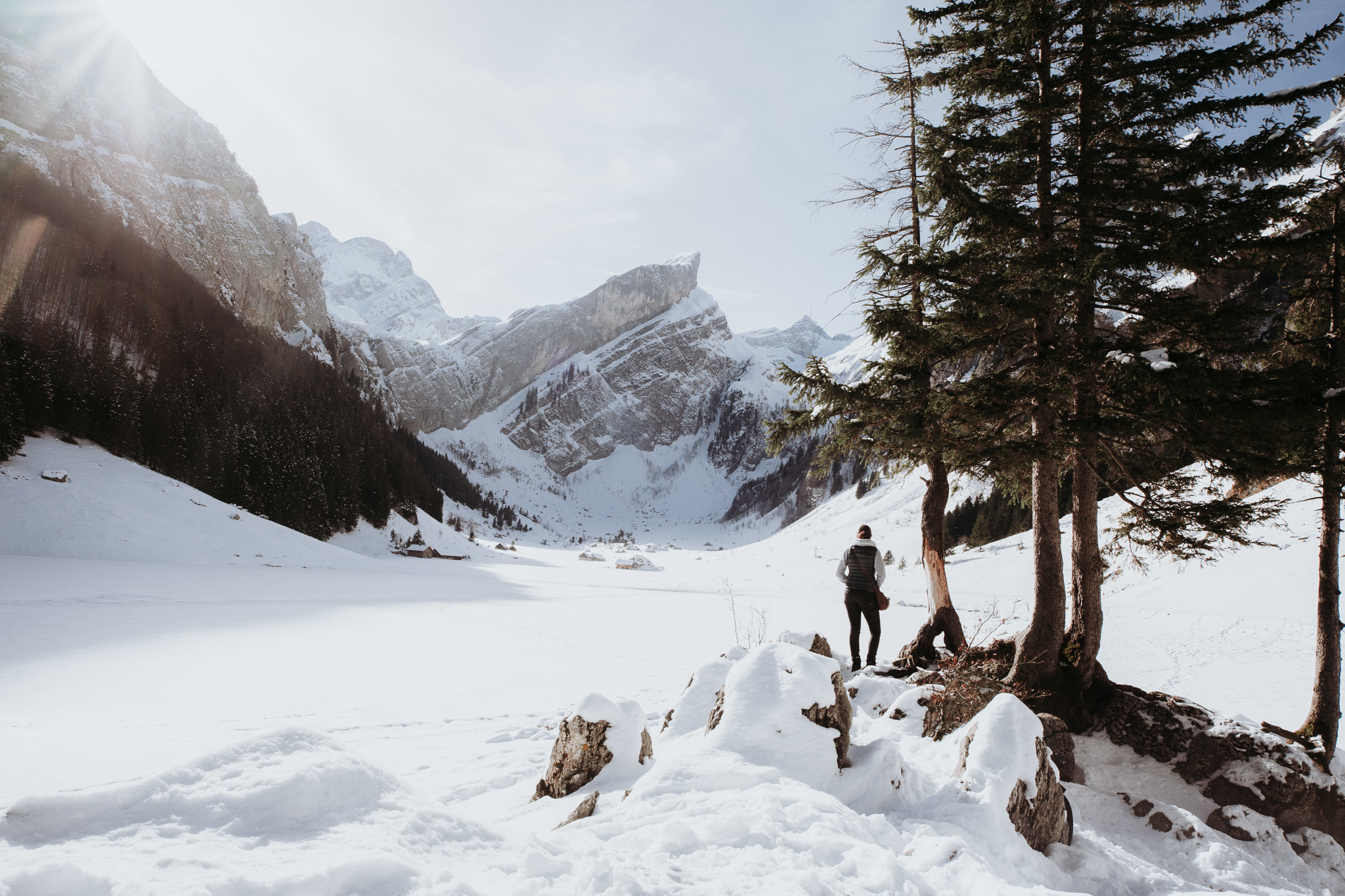 Sony a7 II sample photo. Seealpsee, switzerland photography