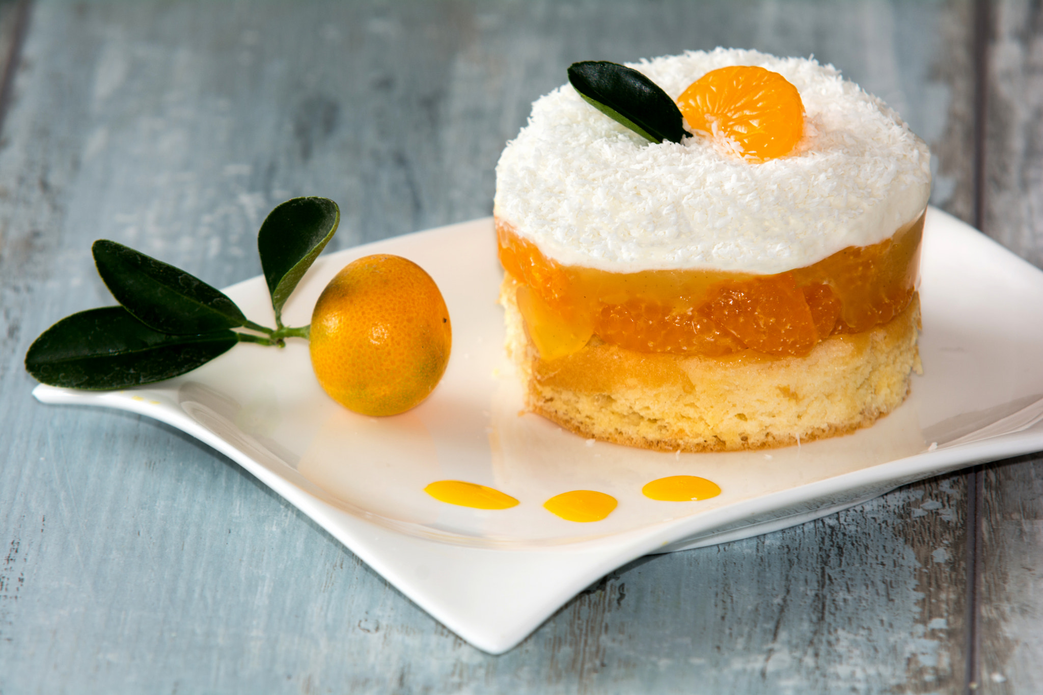 Sigma 70-200mm F2.8 EX DG Macro HSM II sample photo. Mandarin cake photography