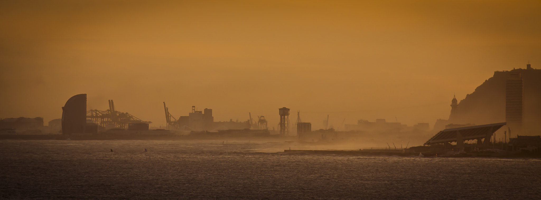 Canon EOS 50D sample photo. Foggy sunset photography