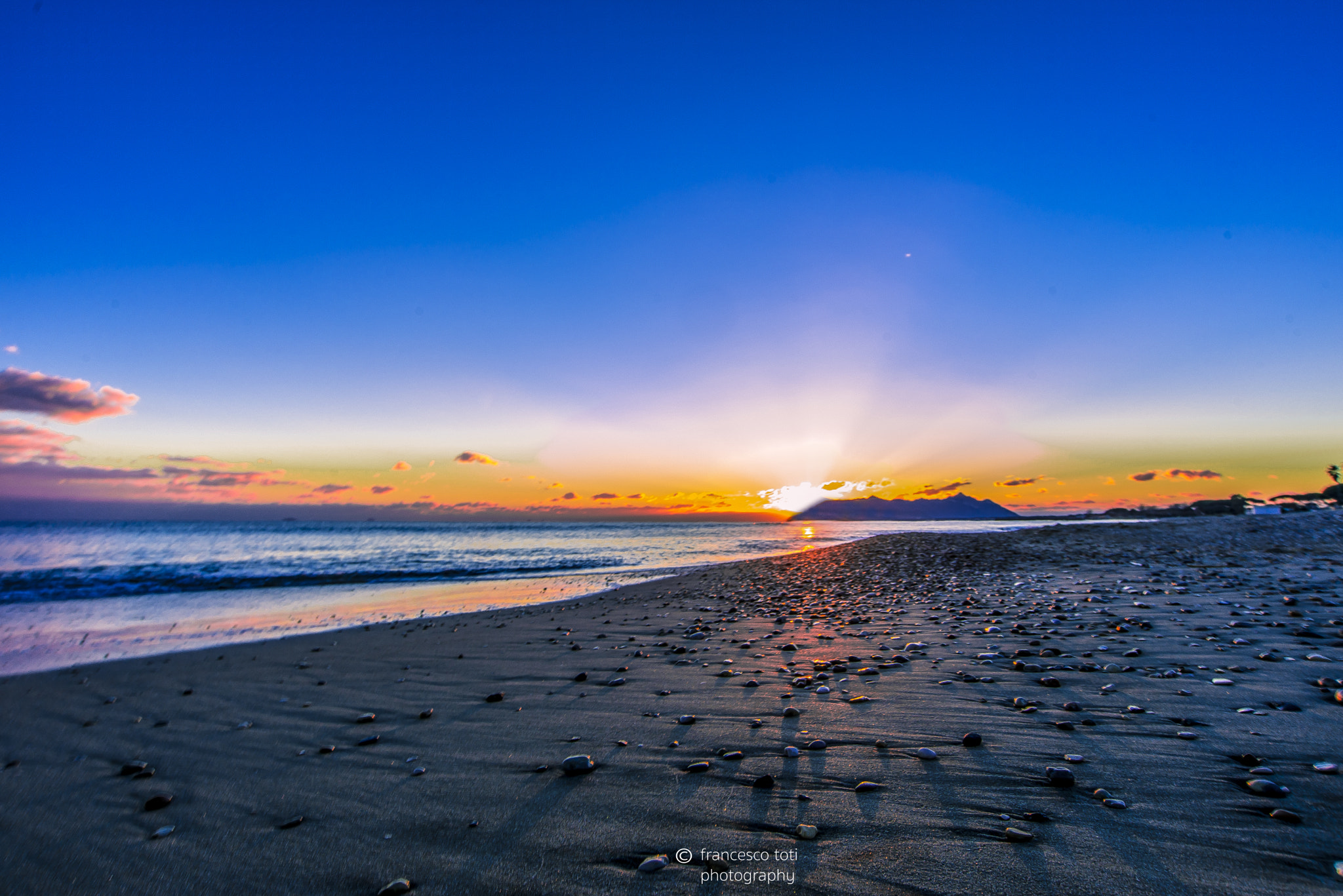 Nikon D600 sample photo. Sunset from terracina beach photography