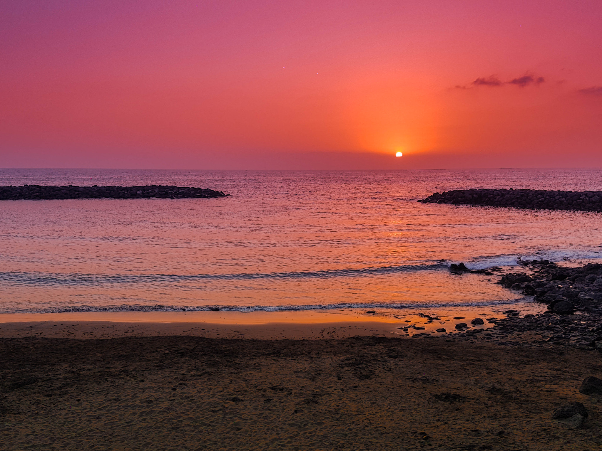 Samsung Galaxy S7 Edge Rear Camera sample photo. Tenerife sunset photography