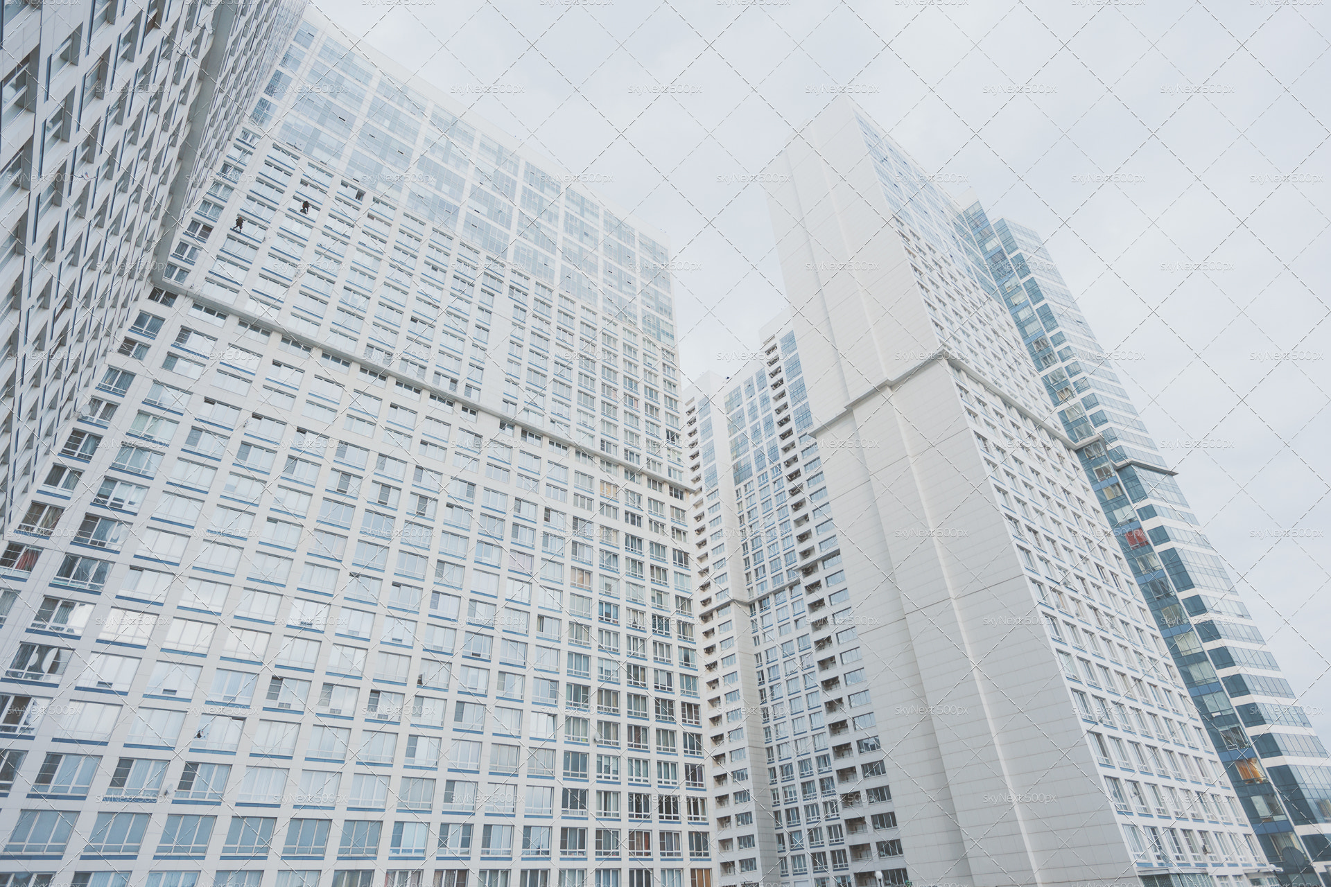 Canon EOS 6D sample photo. White contemporary residential skyscraper apartment building photography