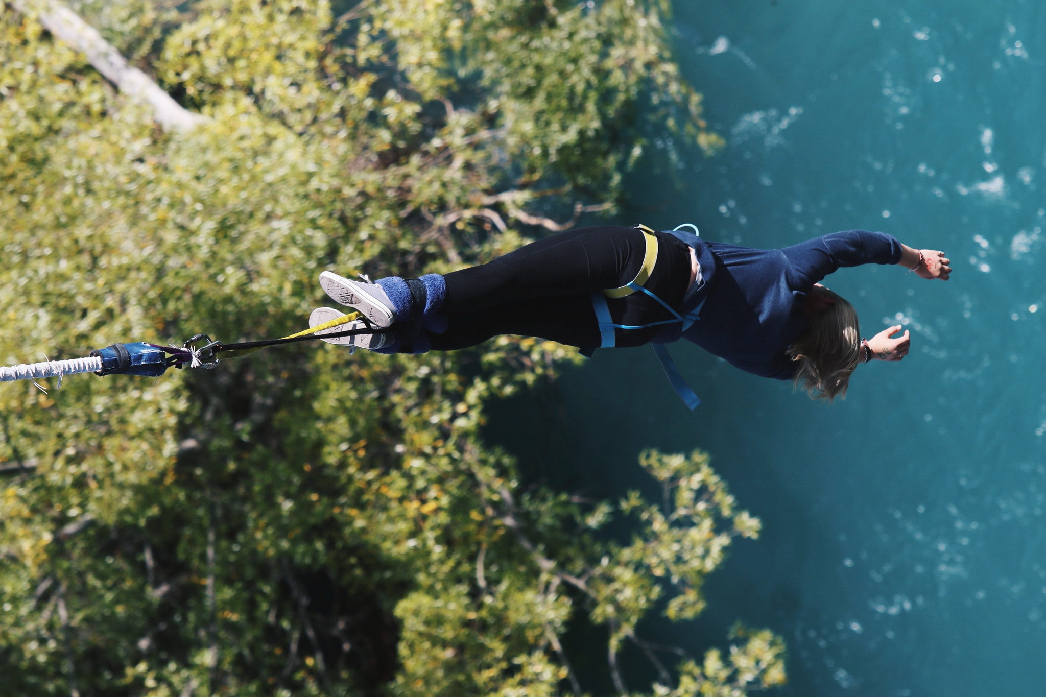 Canon EF 70-200mm F2.8L USM sample photo. Bungy aj hacket photography