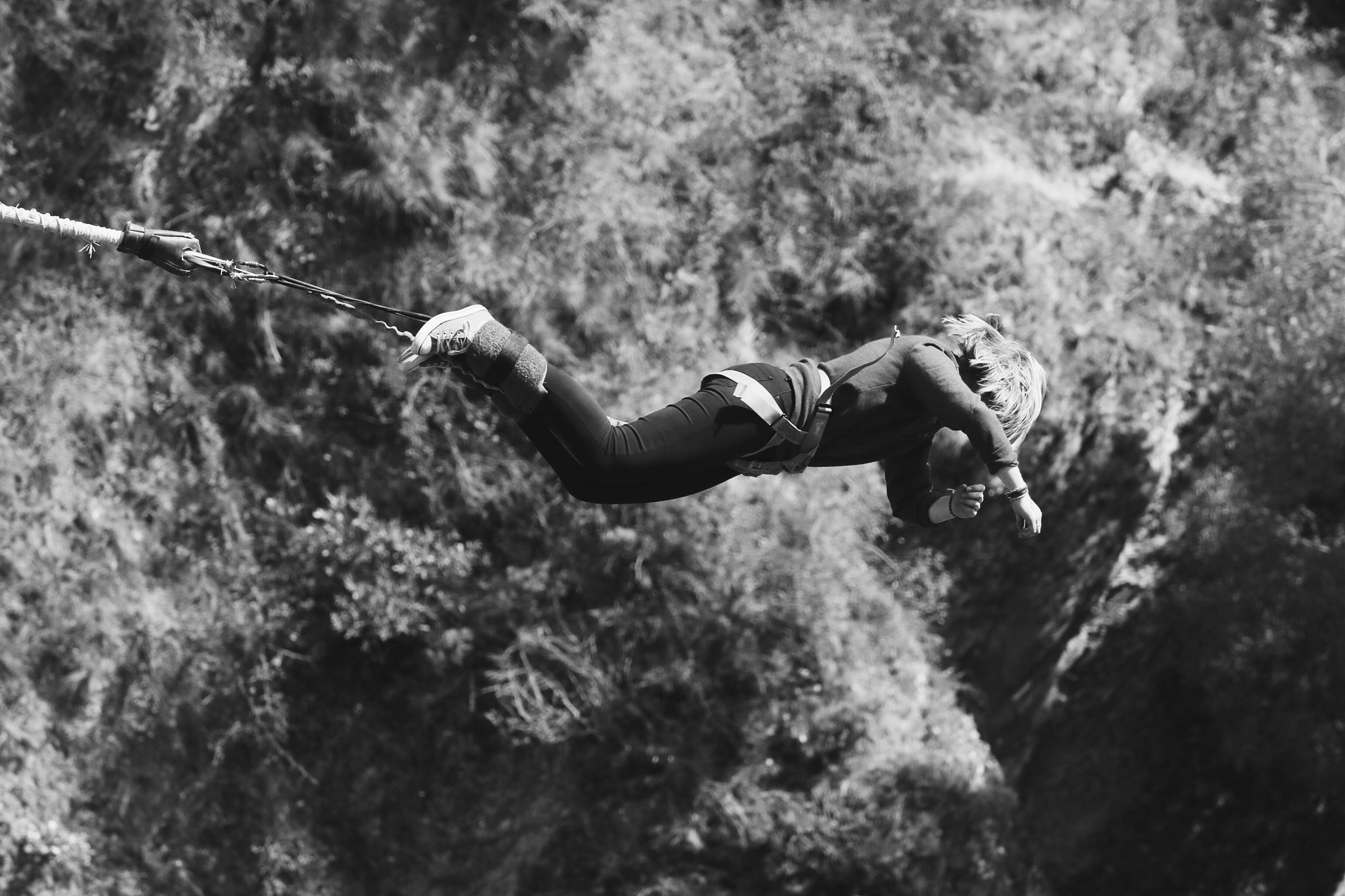 Canon EF 70-200mm F2.8L USM sample photo. Aj hacket bungy photography