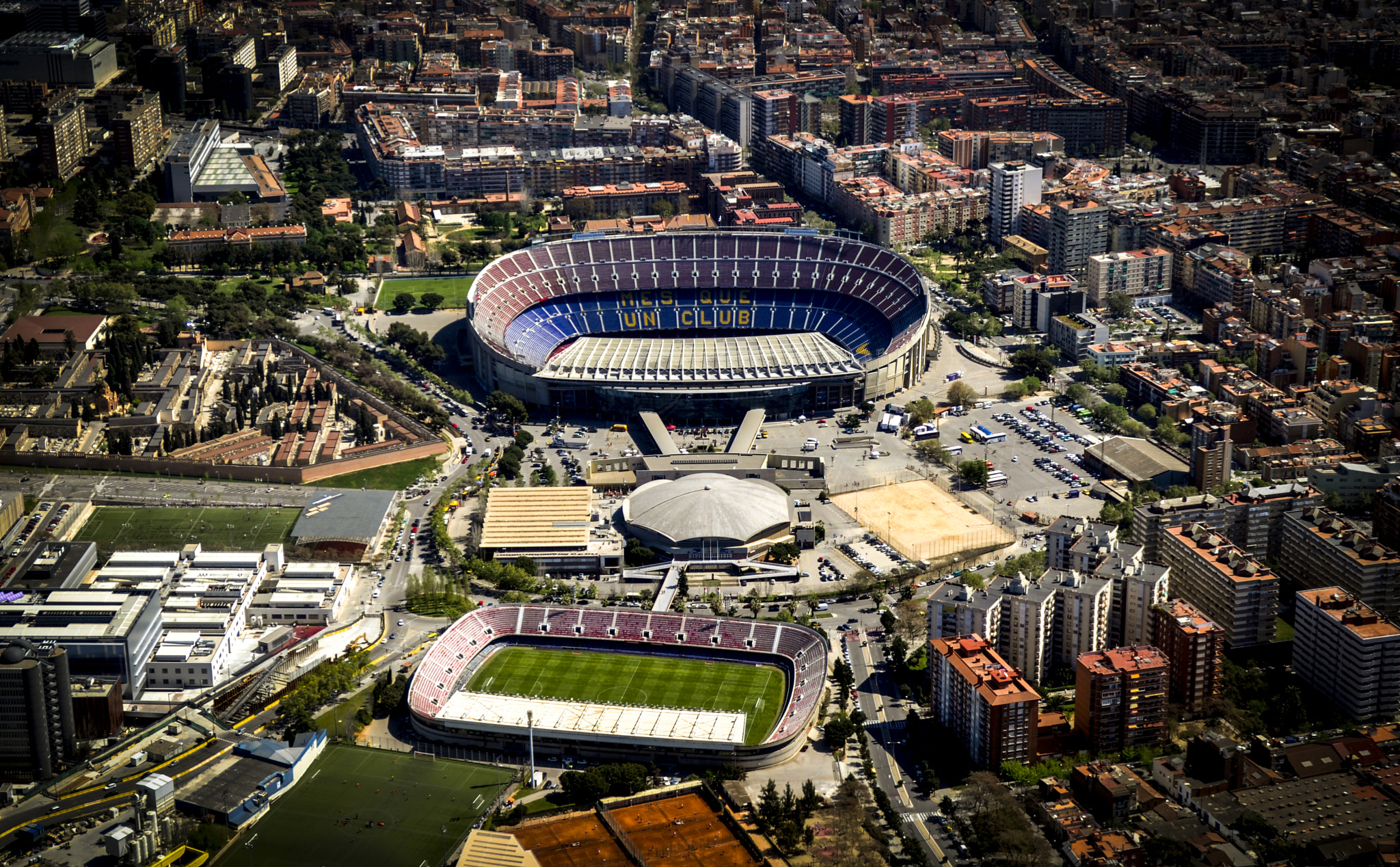 Nikon D5000 sample photo. Barcelona camp nou photography