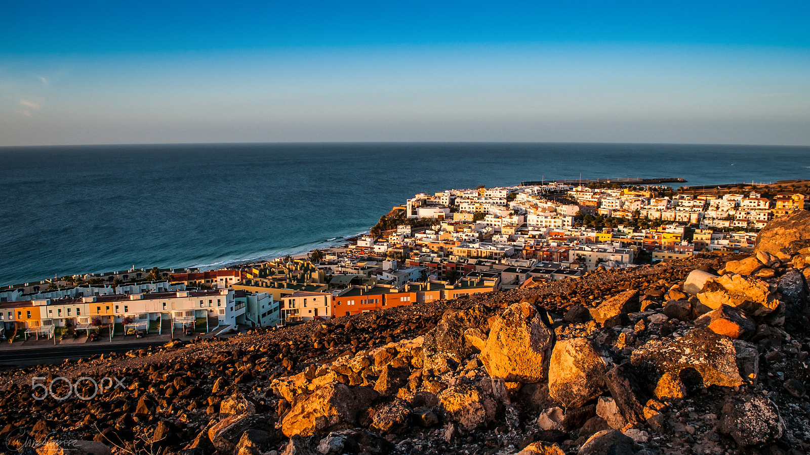 Nikon D300 sample photo. Morro jable at dawn photography