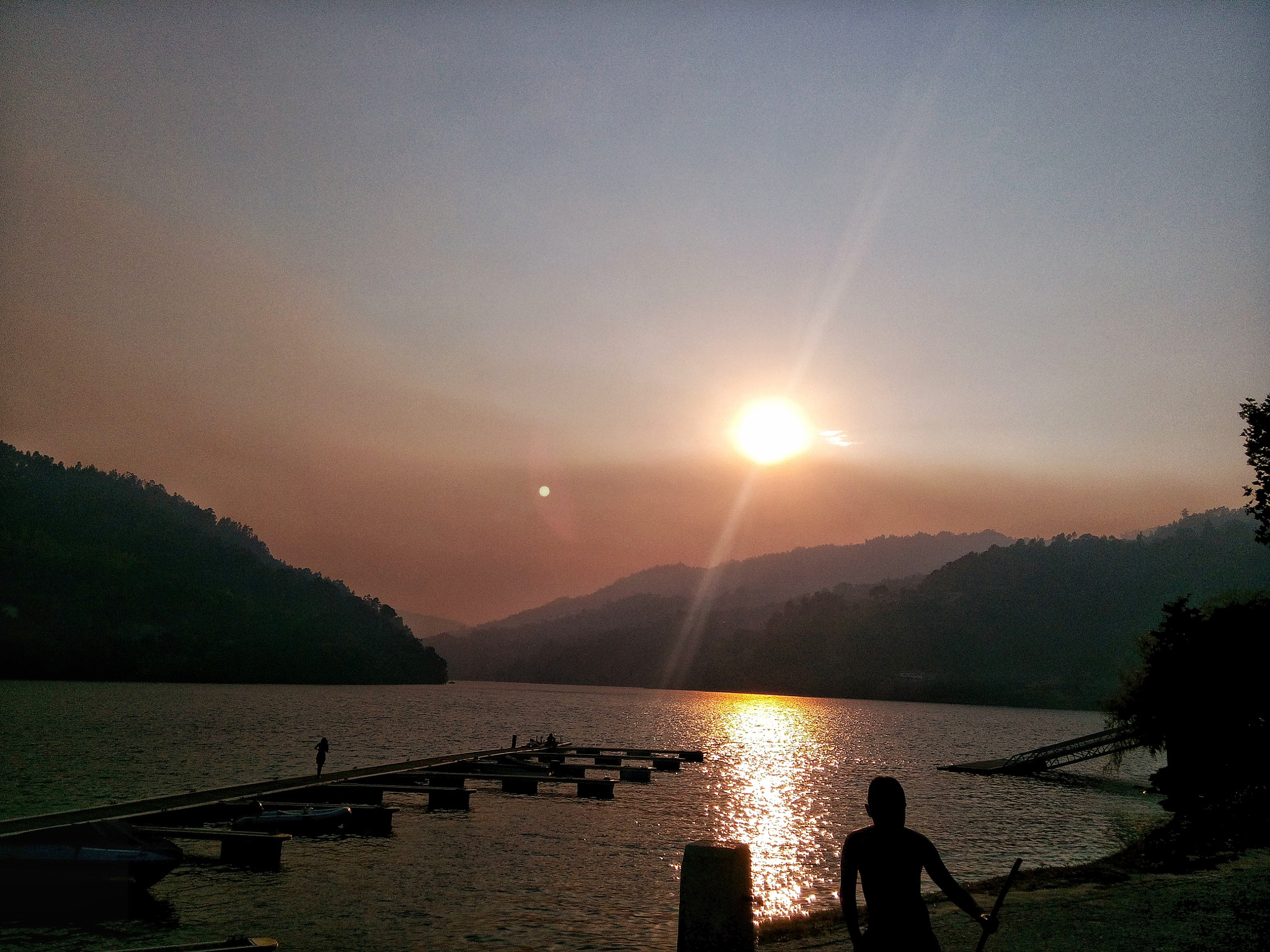 WIKO GETAWAY sample photo. Sunset with smoke photography