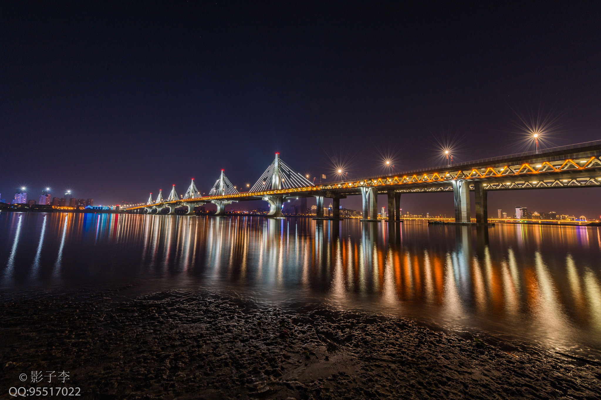 Nikon AF-S Nikkor 14-24mm F2.8G ED sample photo. 中国的赣江边朝阳大桥！ photography
