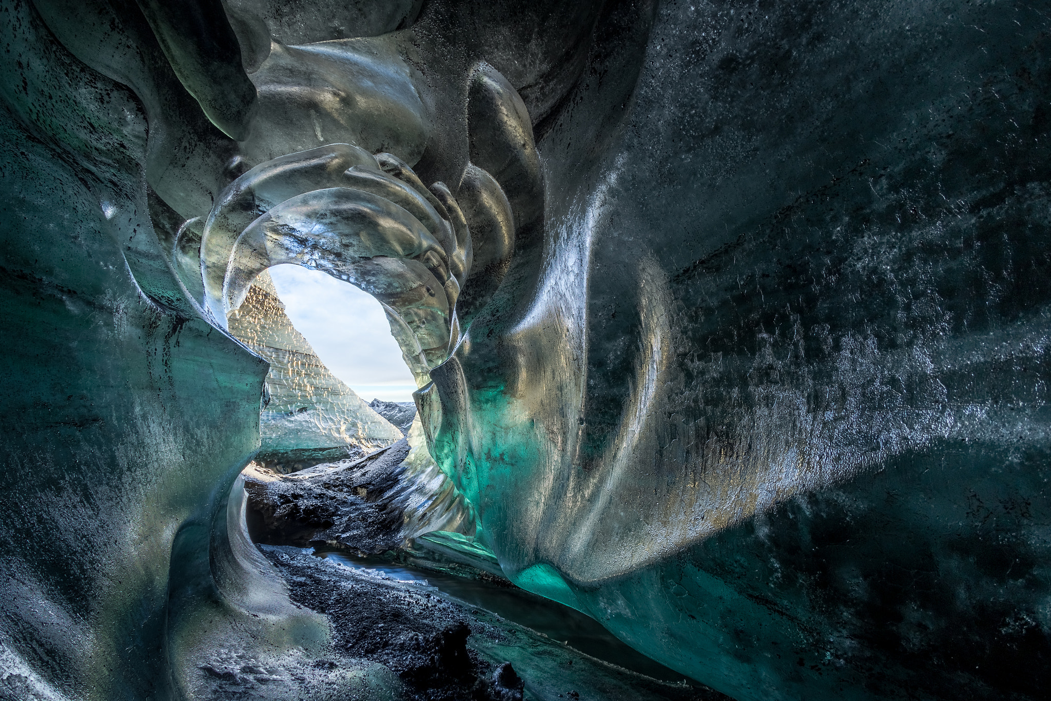 Canon EOS 6D + Canon EF 15mm F2.8 Fisheye sample photo. The green icecave photography