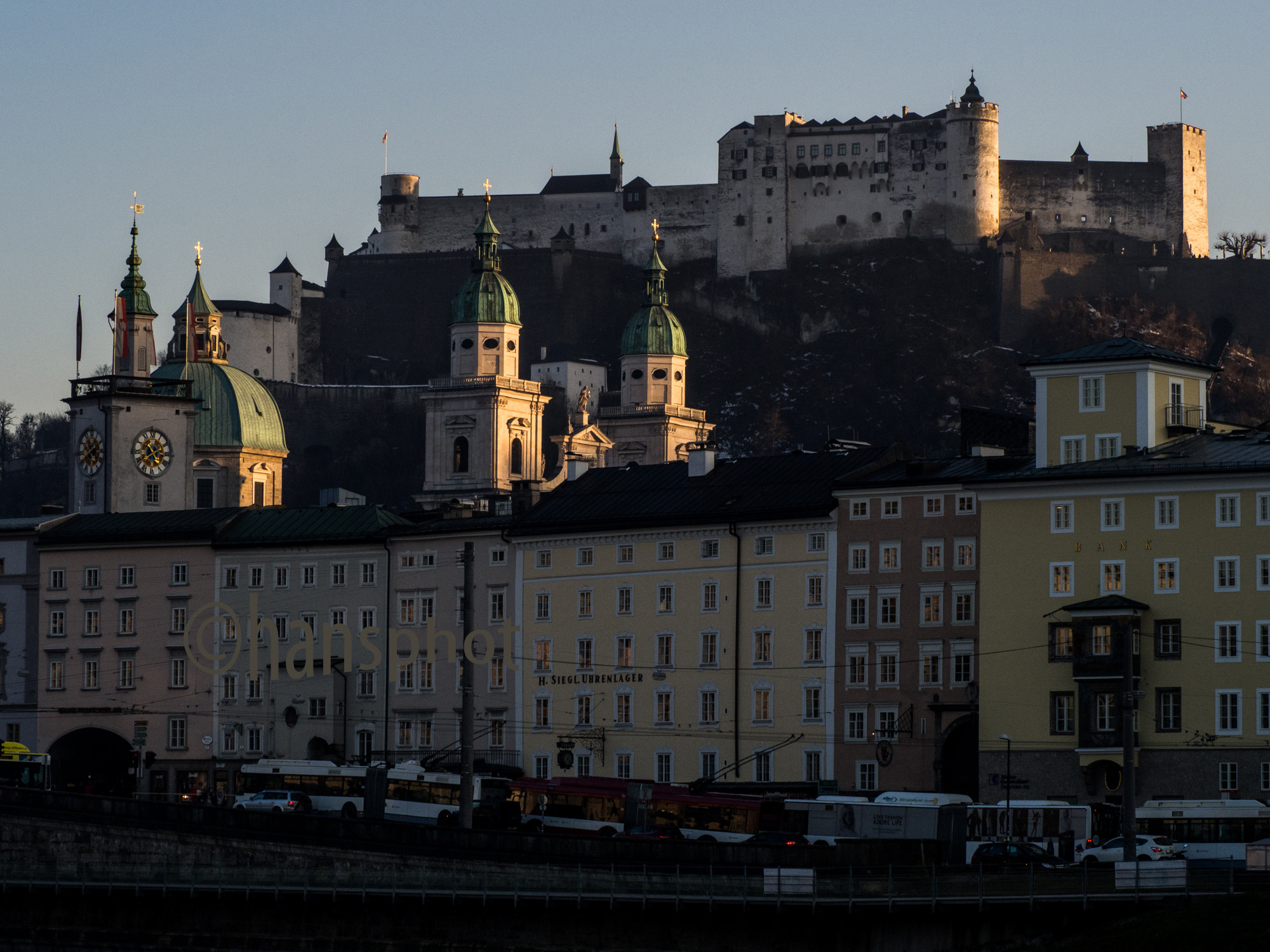 Olympus OM-D E-M10 sample photo. Old city of salzburg in evening light © hansphot photography