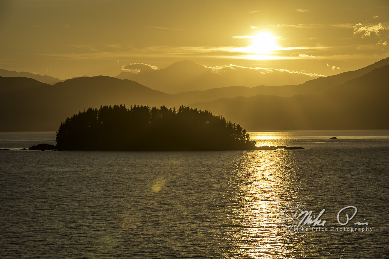 Nikon D750 + Sigma 150-500mm F5-6.3 DG OS HSM sample photo. Alaskan sunset photography