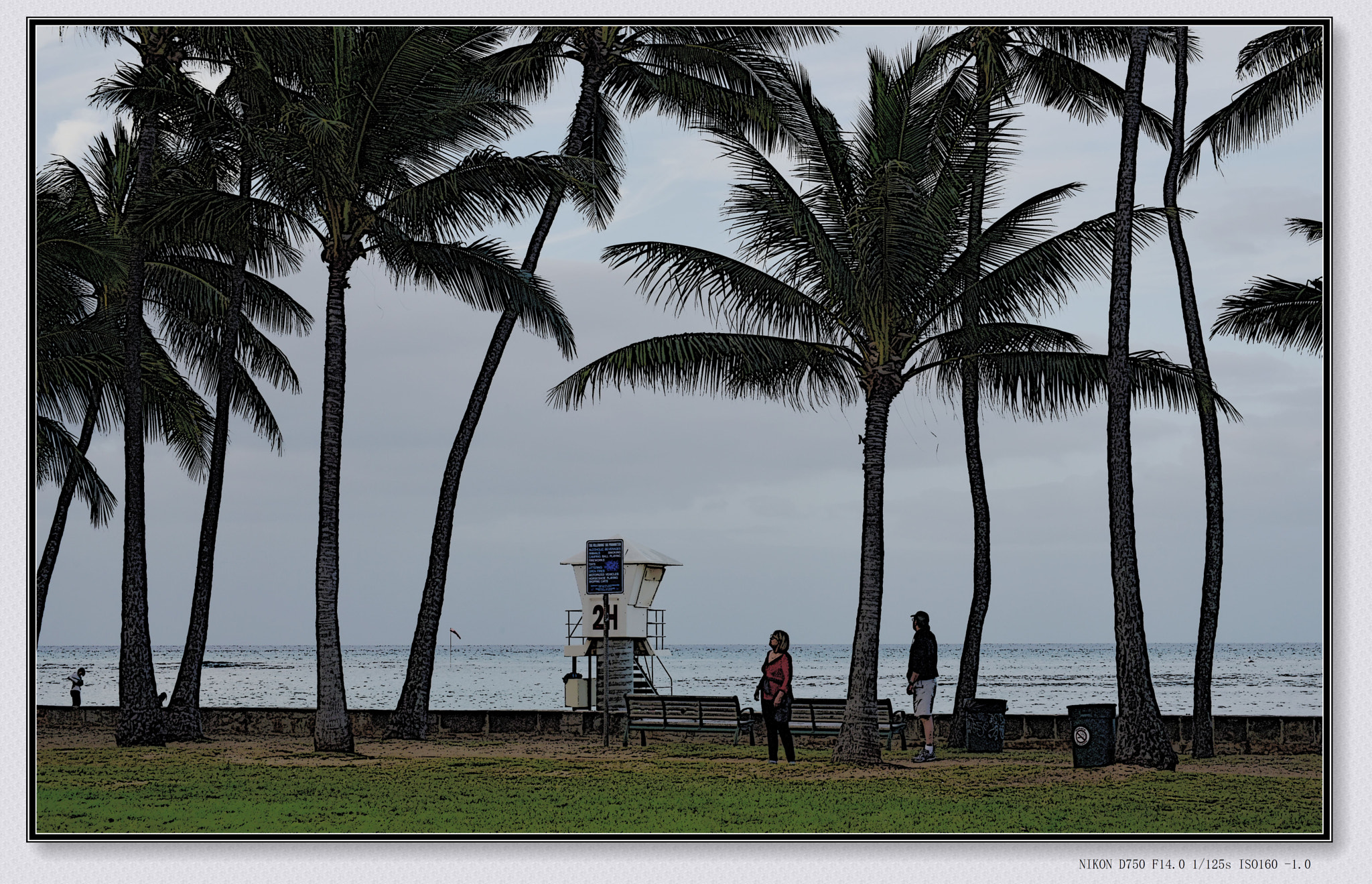 Nikon AF Nikkor 70-300mm F4-5.6G sample photo. Beach photography