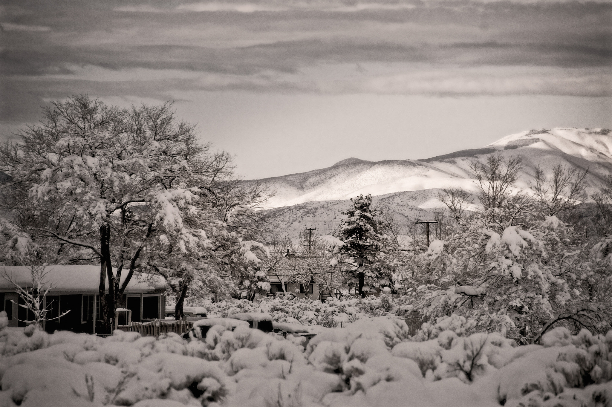 Nikon D40 sample photo. Winter day in high country photography