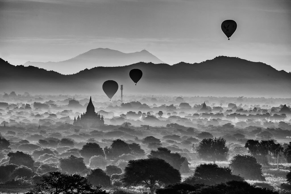 Canon EF 70-300mm F4-5.6L IS USM sample photo. Morning in bagan photography