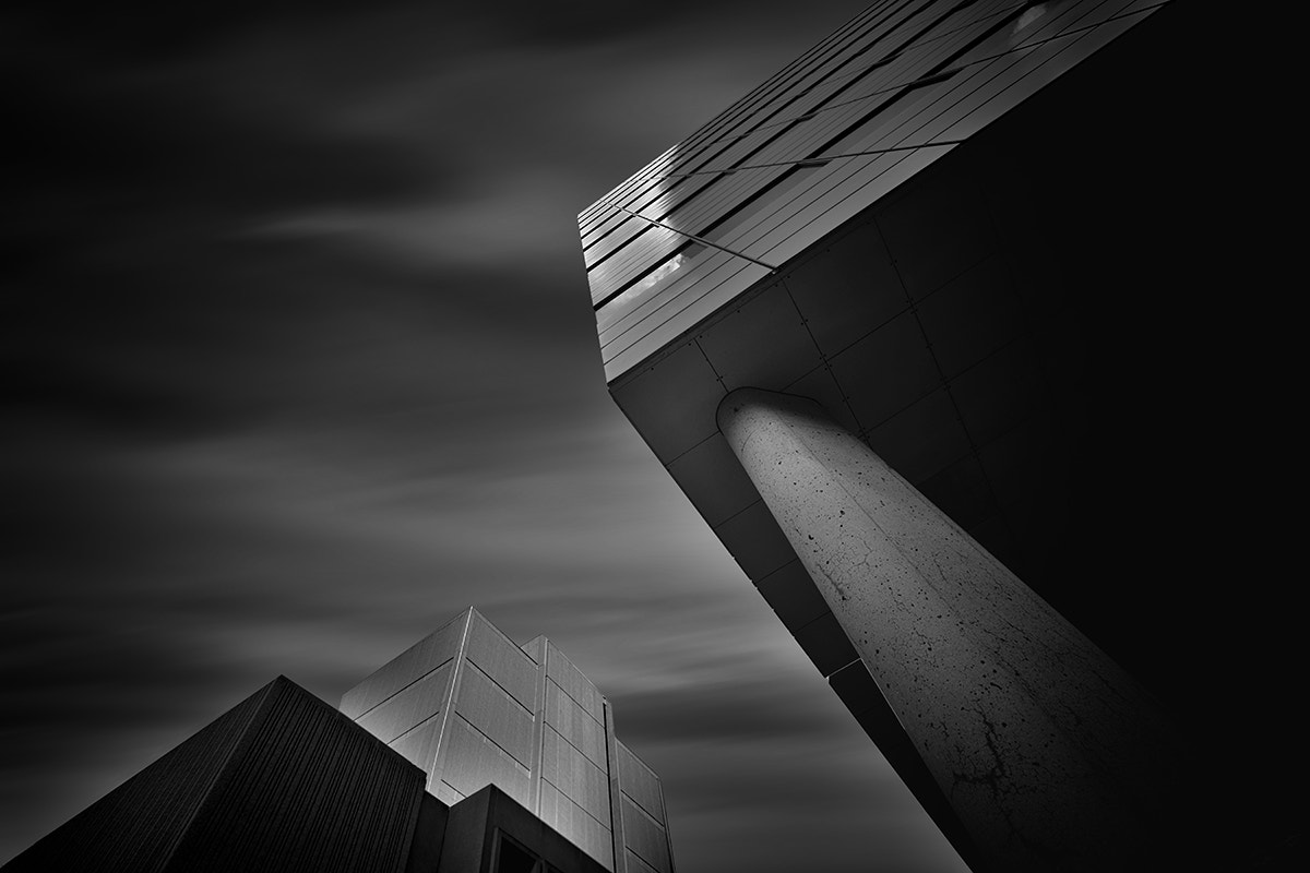 Fujifilm X-Pro2 + Fujifilm XF 10-24mm F4 R OIS sample photo. Building blocks w sky web photography