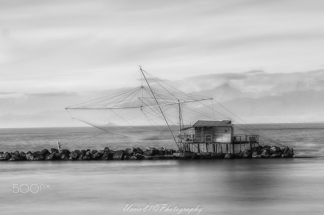 Sony Alpha DSLR-A580 + Tamron SP 24-70mm F2.8 Di VC USD sample photo. Marina di pisa bw photography