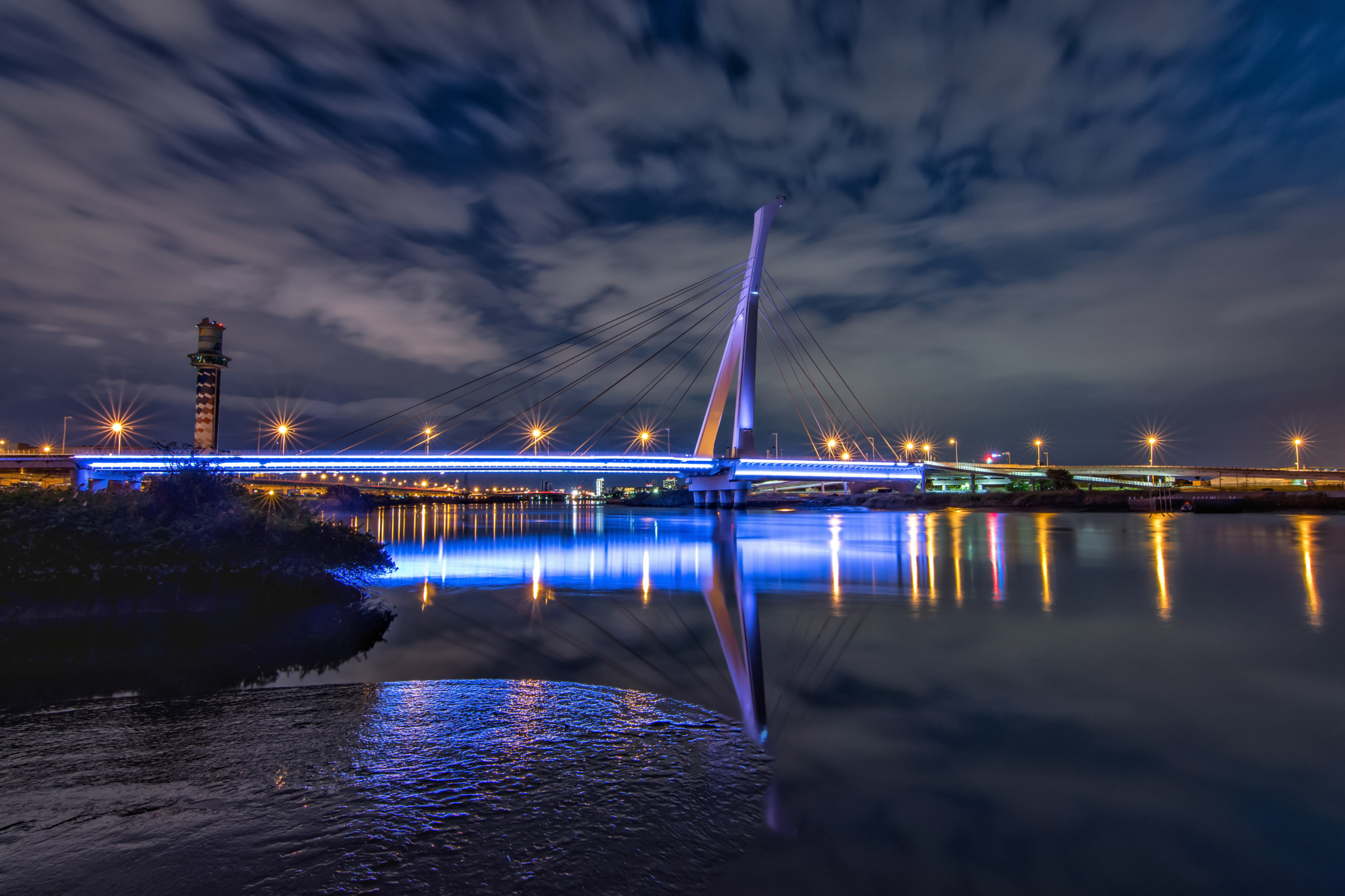 Tokina AT-X Pro 11-16mm F2.8 DX II sample photo. Night view of shetzu bridge photography