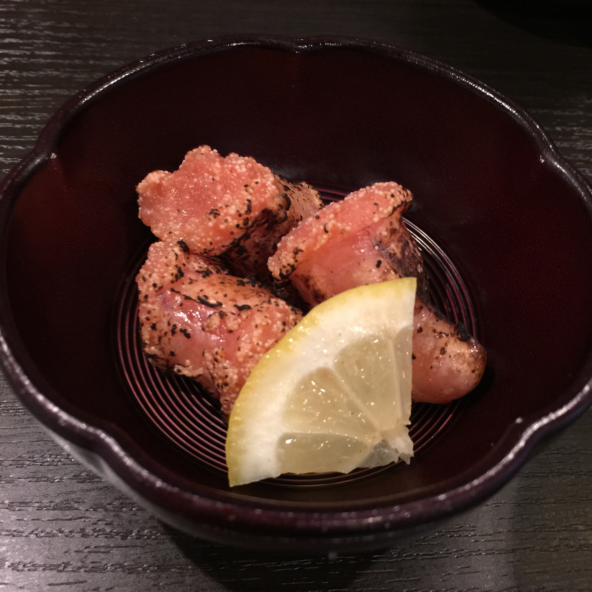 Apple iPhone7,1 sample photo. 明太子の炙り焼きŧ‹"(o'ч'o)ŧ‹"ŧ‹ photography
