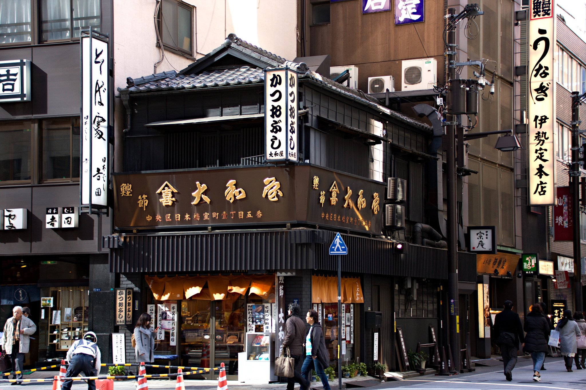 Canon EOS 40D sample photo. Traditional shops in tokyo's biggest downtown ginza(銀座) photography