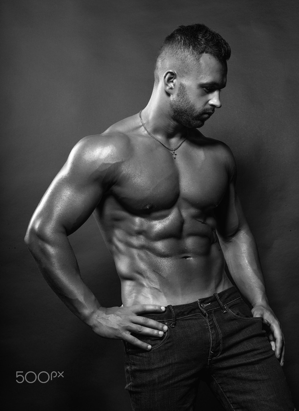 Nikon D600 + Nikon AF Nikkor 50mm F1.8D sample photo. Young handsome sexy fitness model photography