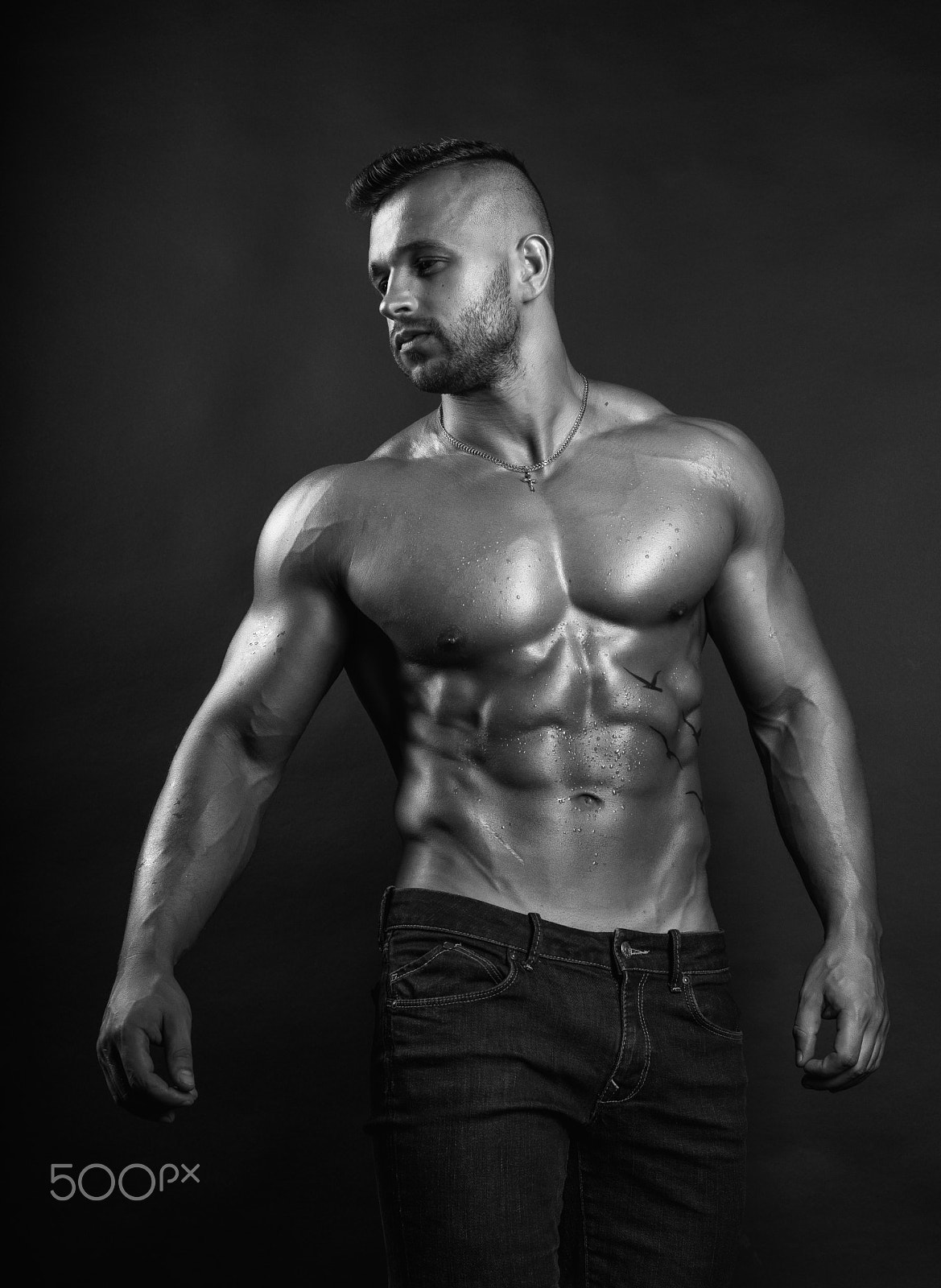 Nikon D600 + Nikon AF Nikkor 50mm F1.8D sample photo. Young handsome sexy fitness model photography