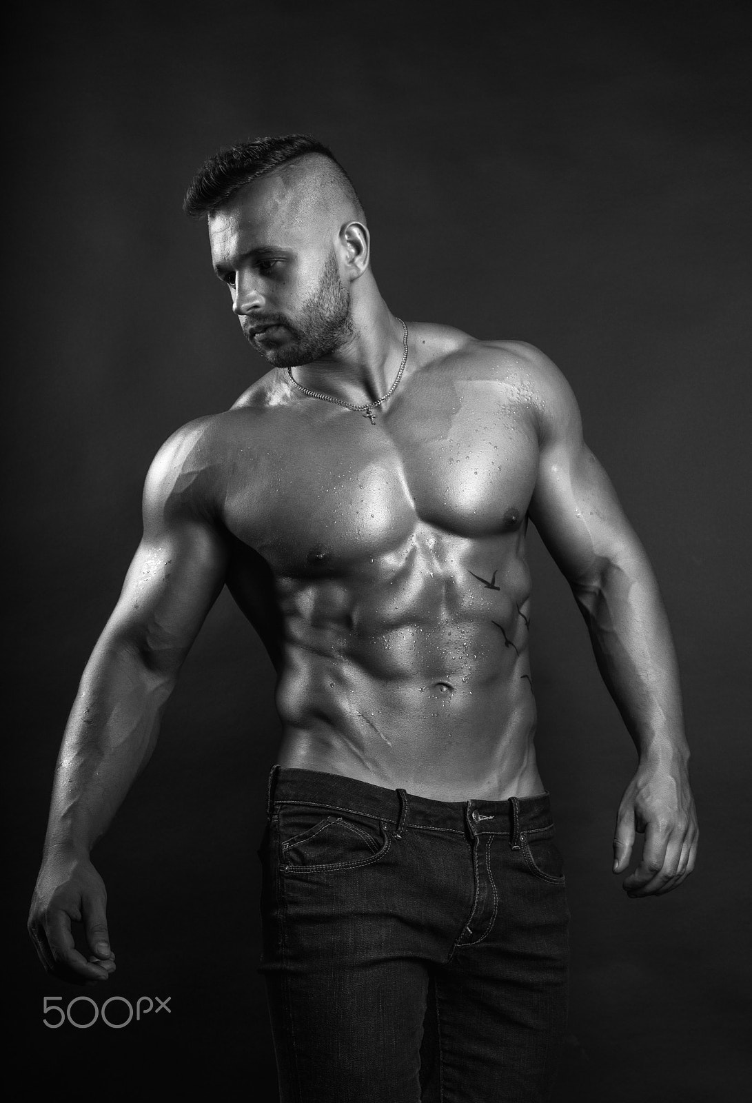 Nikon D600 + Nikon AF Nikkor 50mm F1.8D sample photo. Young handsome sexy fitness model photography