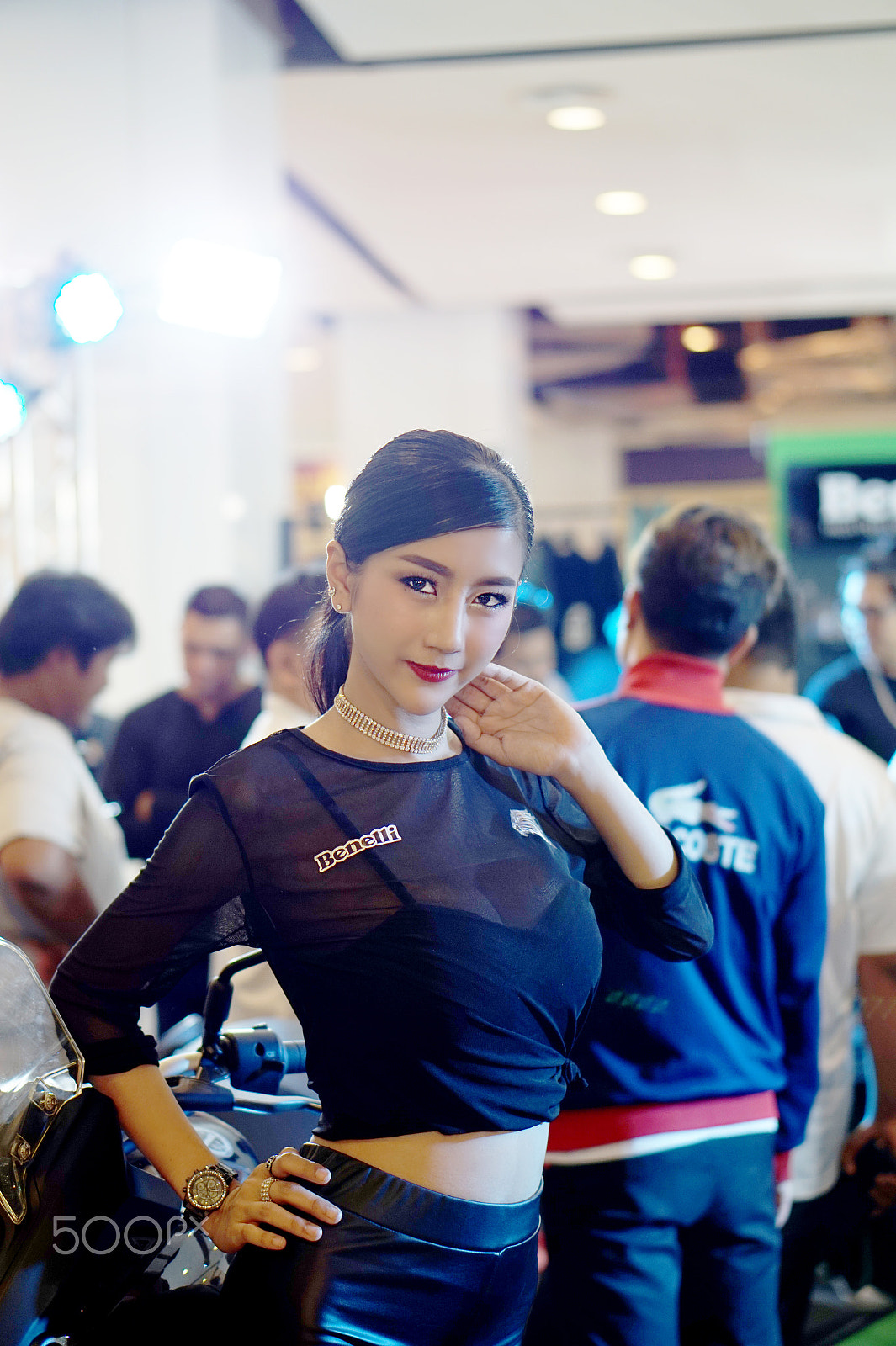 Sony Alpha a5000 (ILCE 5000) + E 50mm F1.8 OSS sample photo. Model for benelli motorcycles photography