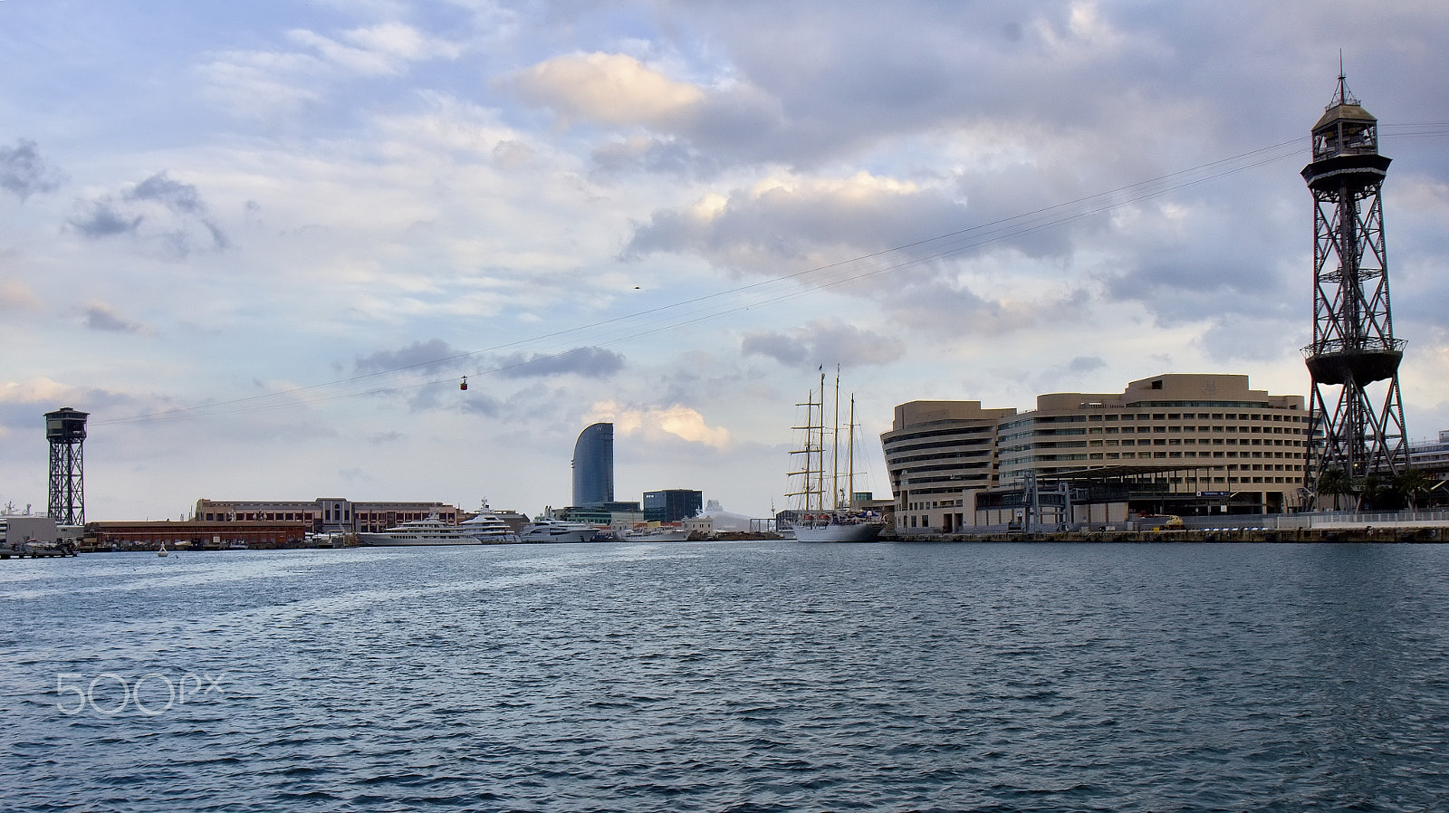 Canon EOS 100D (EOS Rebel SL1 / EOS Kiss X7) + Canon EF 17-40mm F4L USM sample photo. Barcelona harbour photography