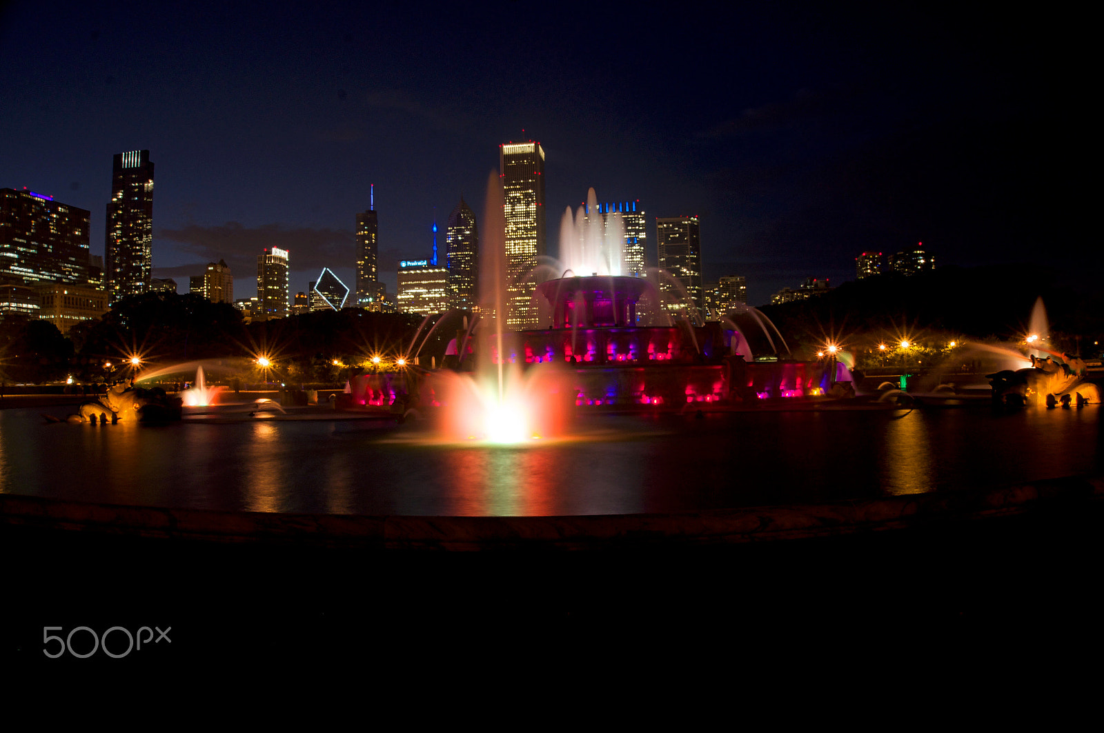 Sony Alpha NEX-6 sample photo. Buckingham fountain photography