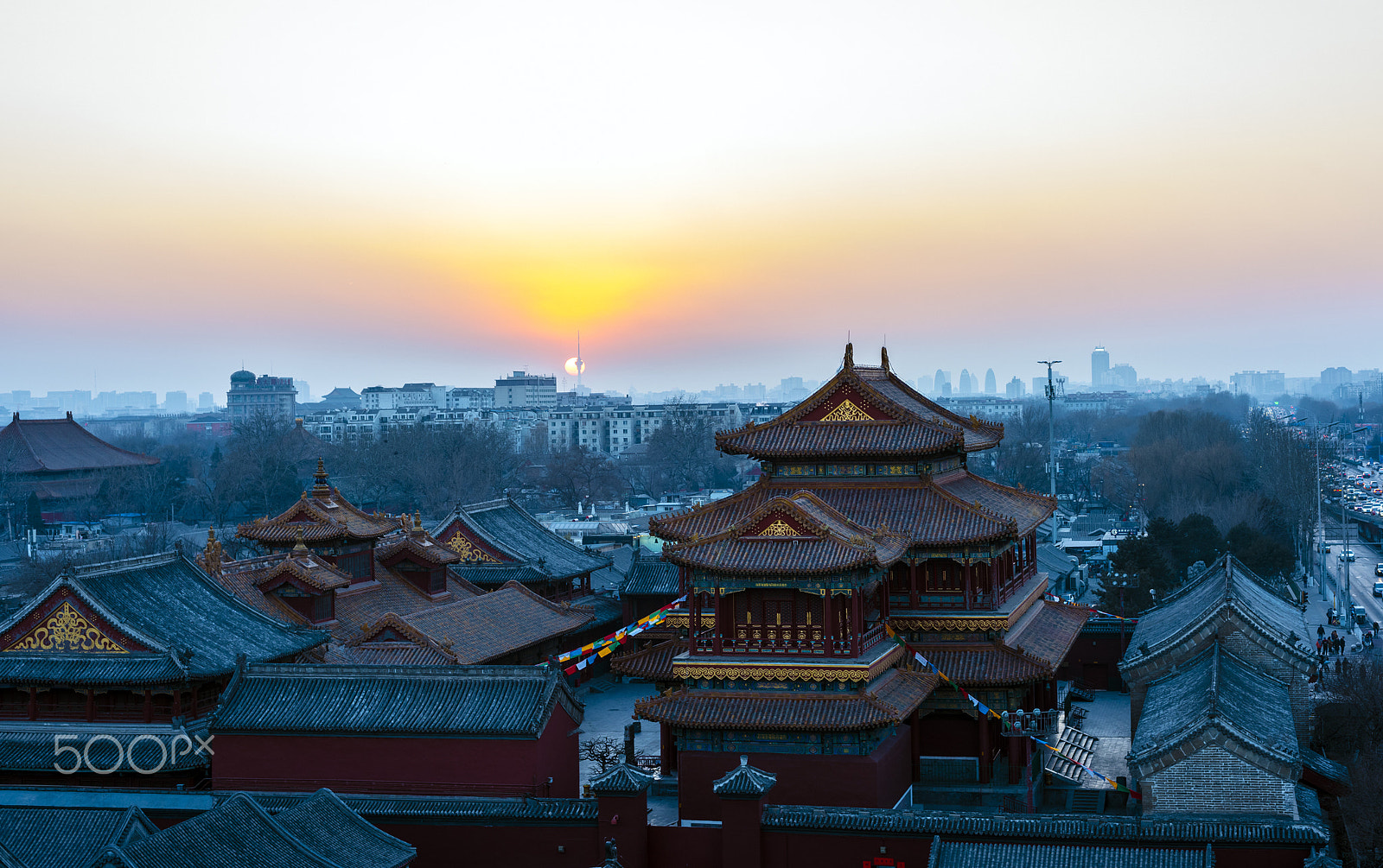 Nikon D810 sample photo. Yonghe lama temple photography