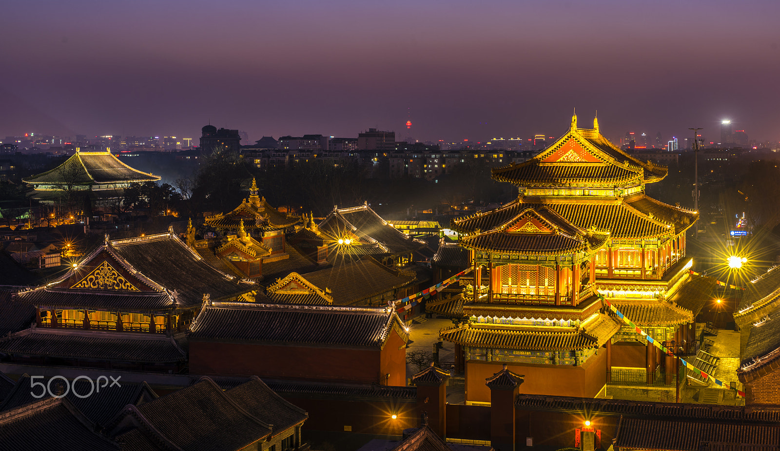 Nikon D810 sample photo. Yonghe lama temple photography