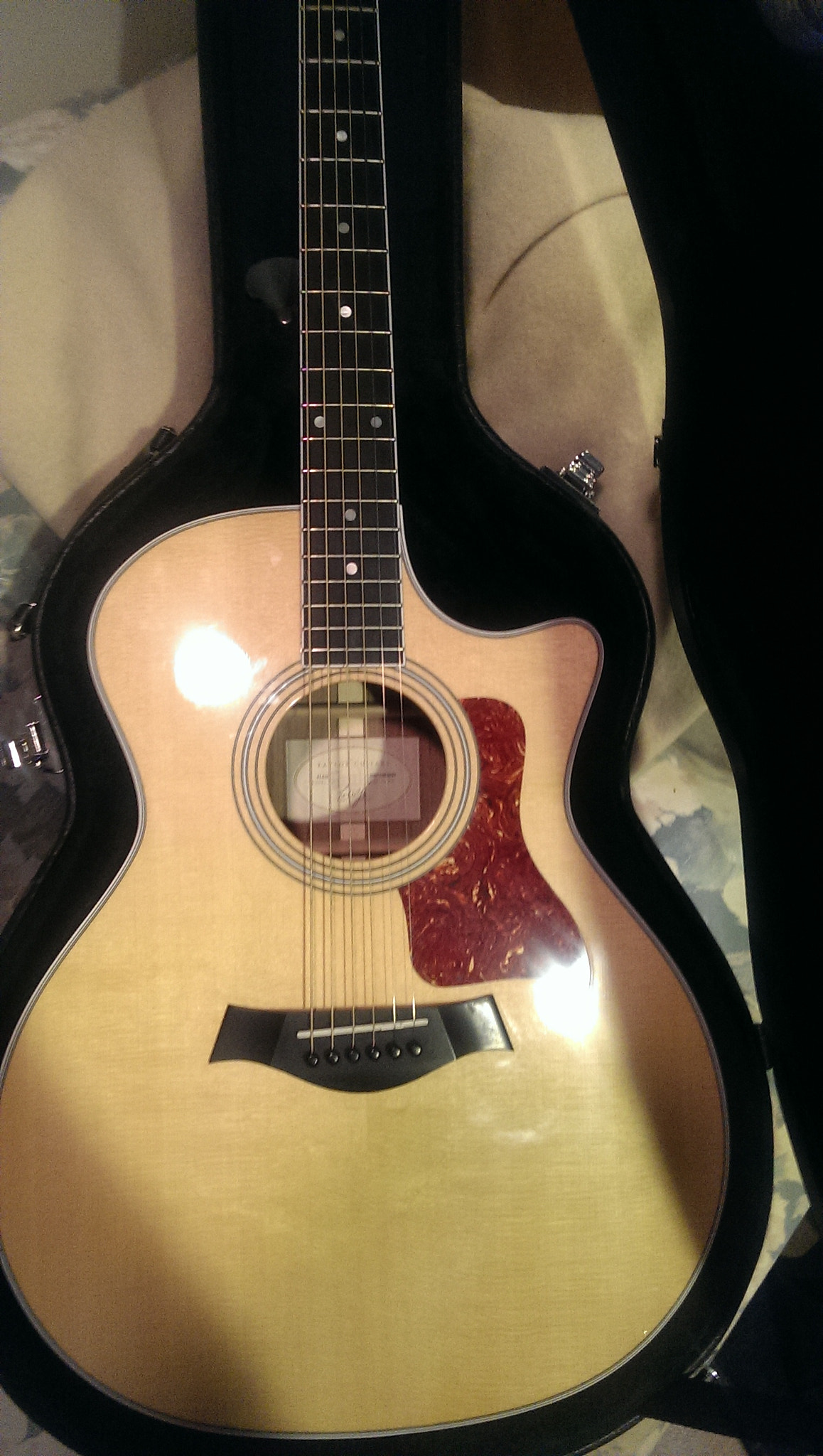 HTC ONE GOOGLE PLAY EDITION sample photo. I want you all to meet my baby. my taylor 414 grand auditorium concert edition.  photography