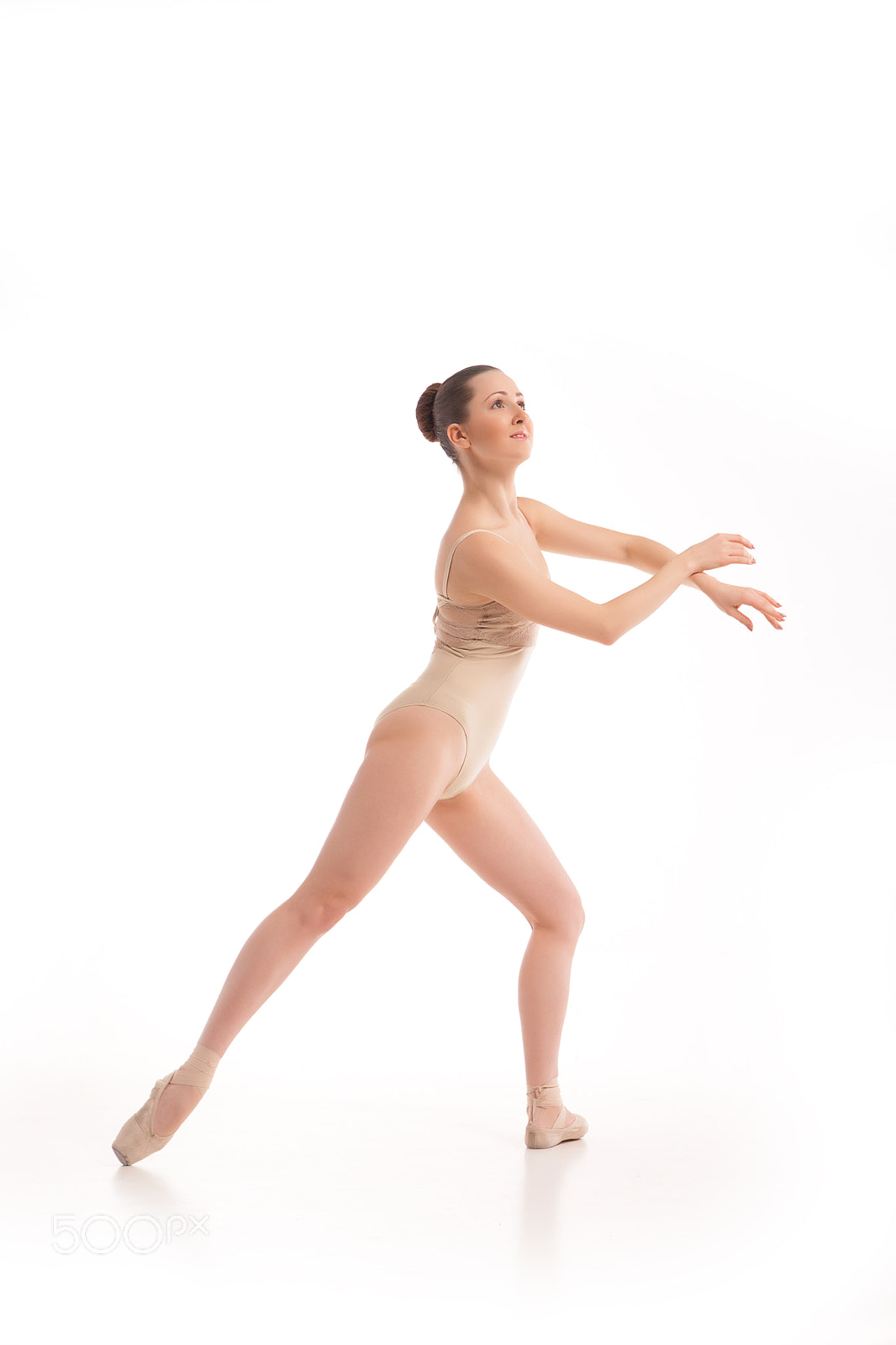 Canon EOS 5D Mark II sample photo. Young modern ballet dancer isolated on white background photography