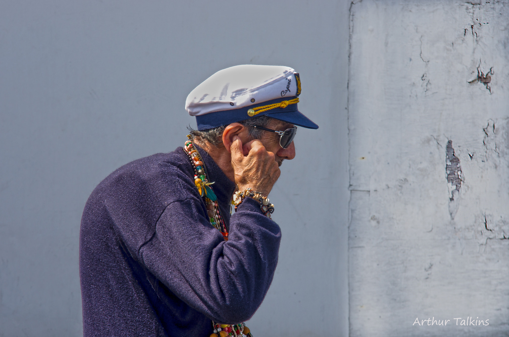 Pentax K-5 sample photo. Capri: an old mariner takes a walk... photography