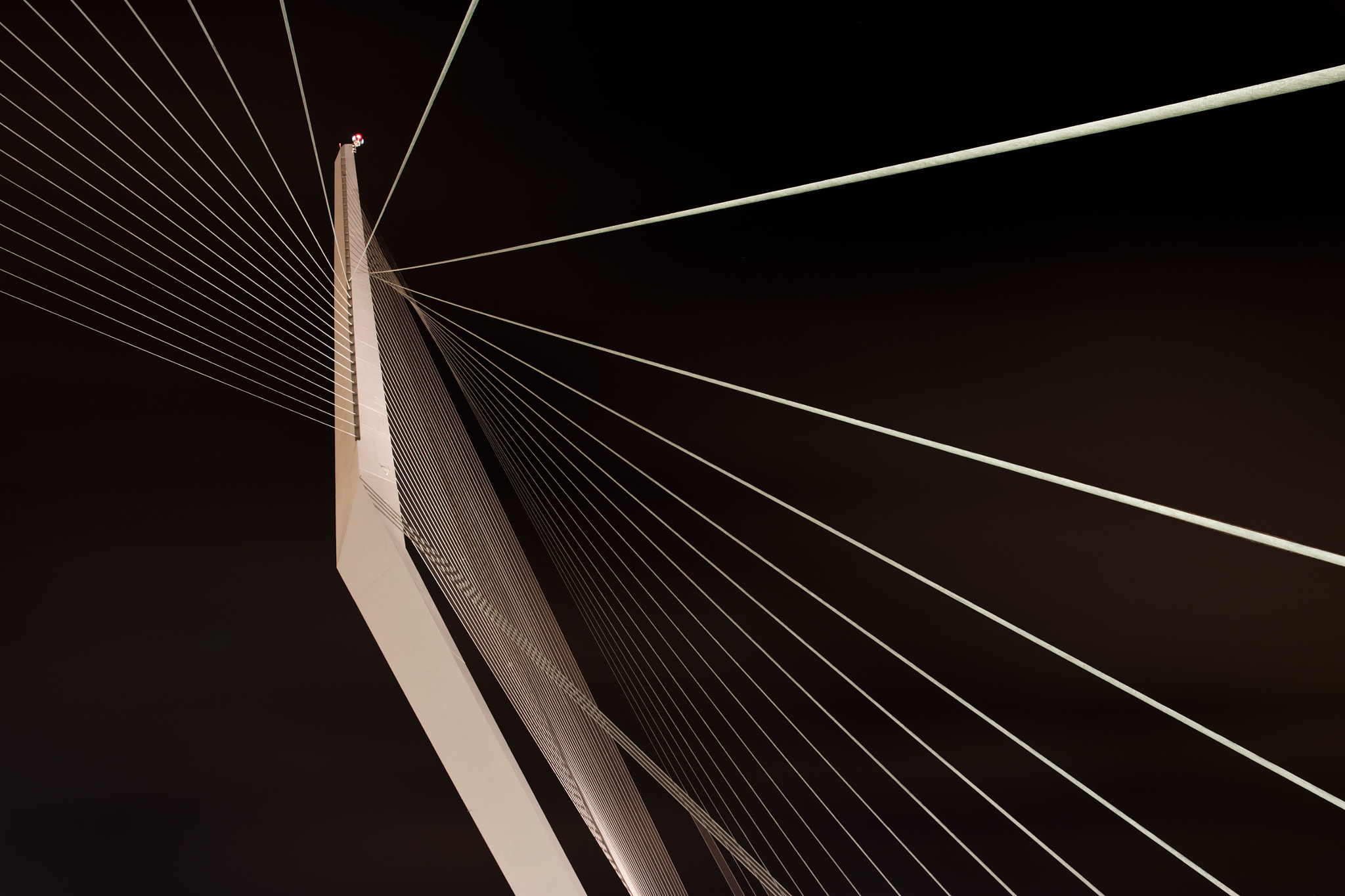 Canon EOS 500D (EOS Rebel T1i / EOS Kiss X3) sample photo. Chords bridge at night photography