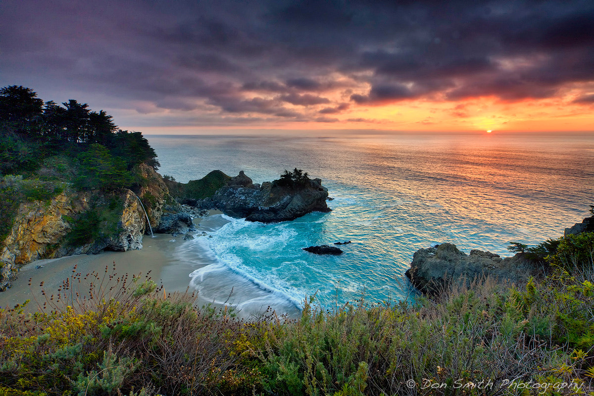Canon EOS-1Ds Mark III sample photo. Winter sunset mcway cove photography